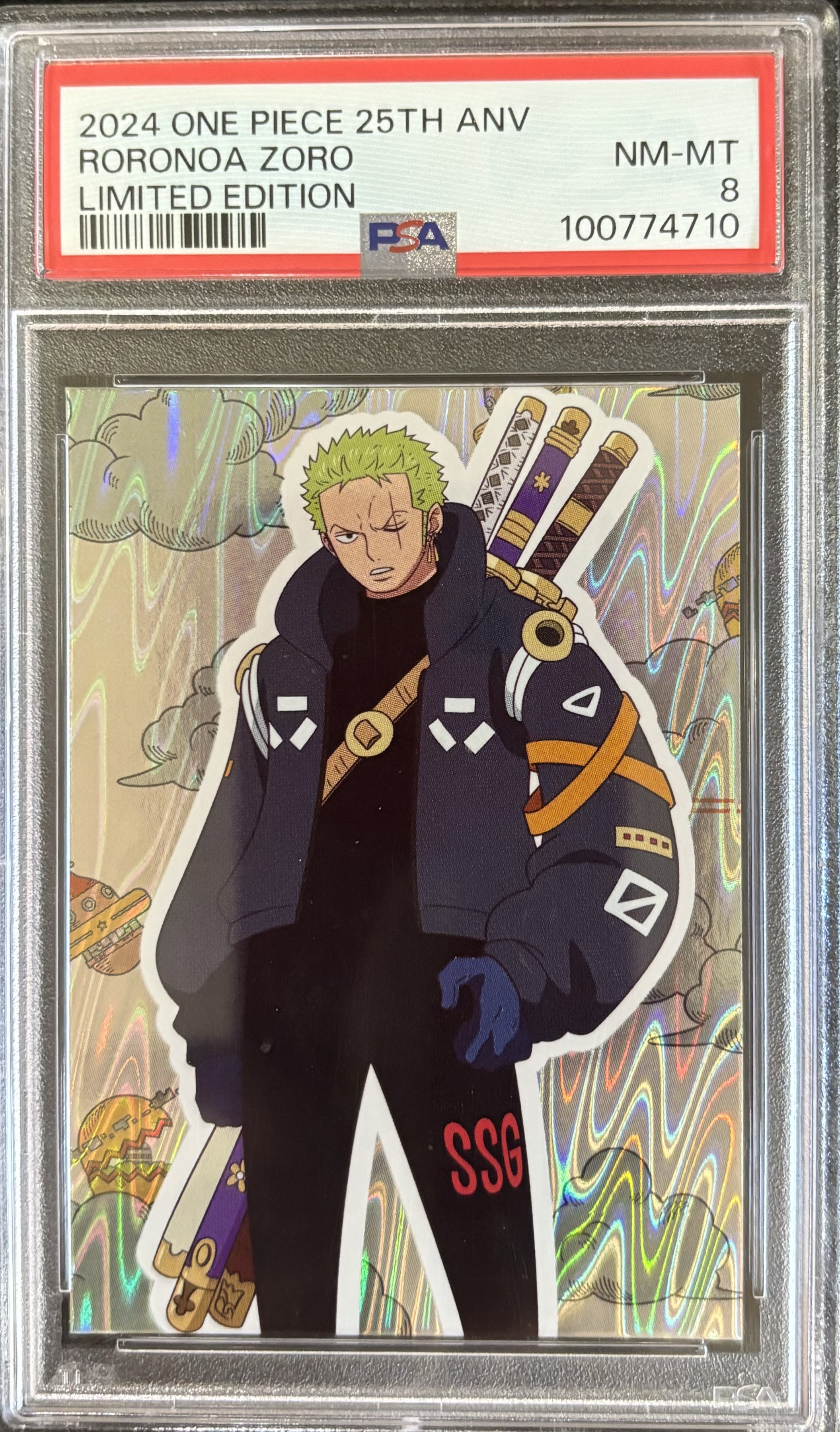 Carta de coleccionista Roronoa Zoro 25º Aniversario One Piece