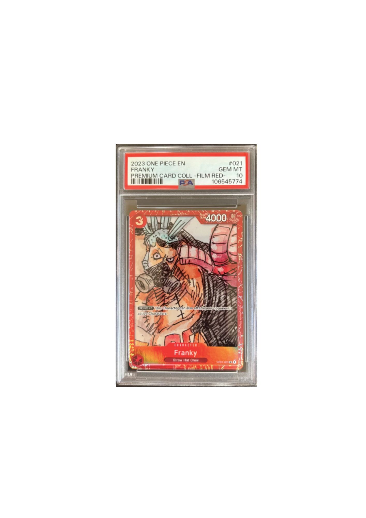 Carta premium Franky 2023 One Piece