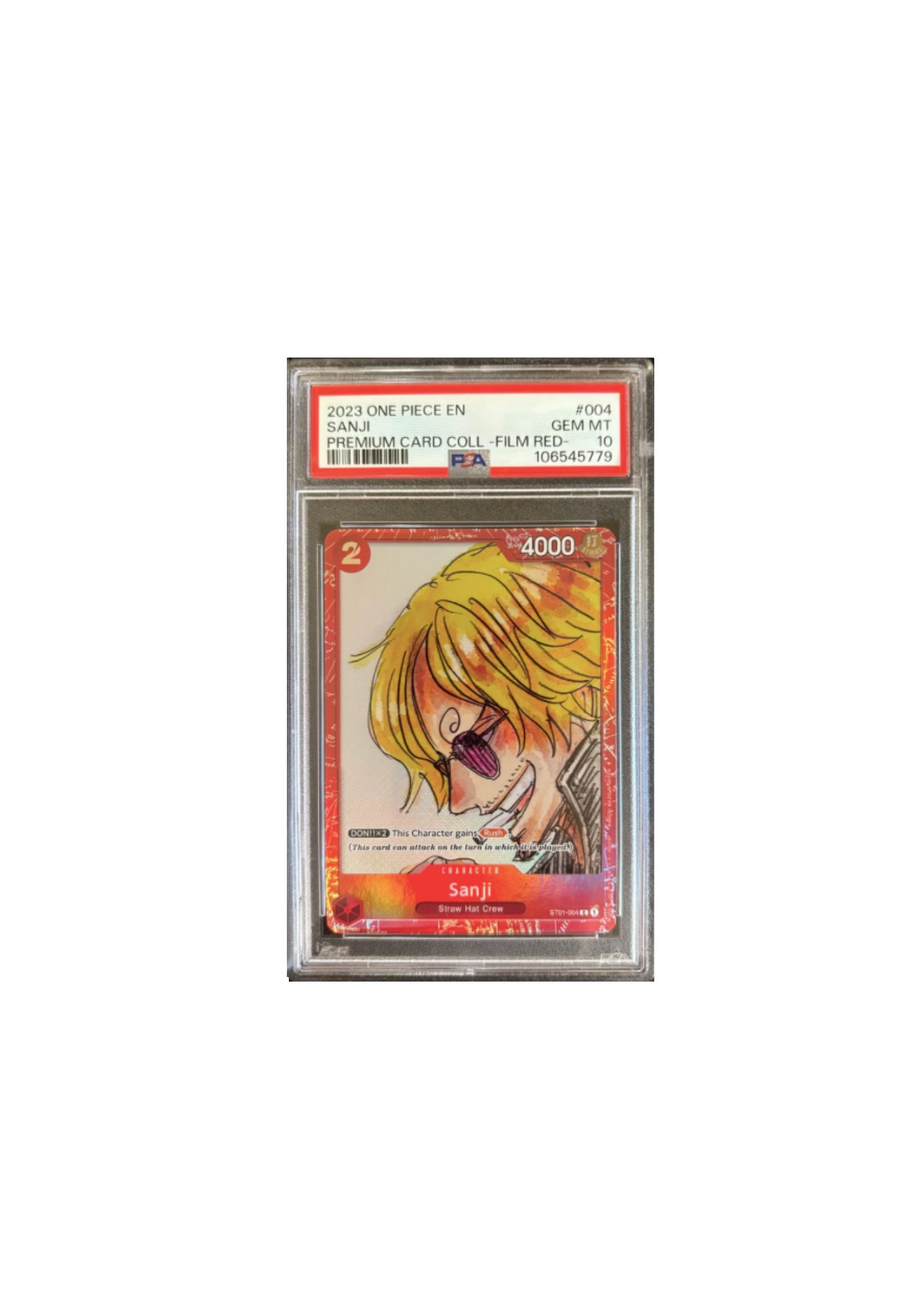 Carta Sanji 2023 One Piece EN PSA 10