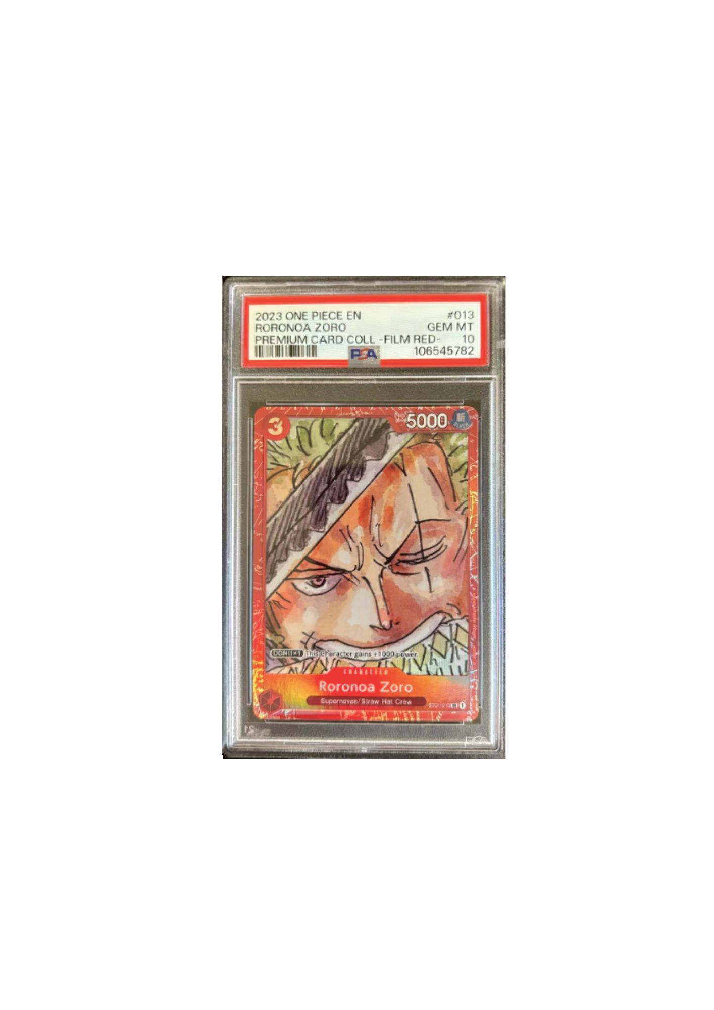 Carta Roronoa Zoro PSA 10