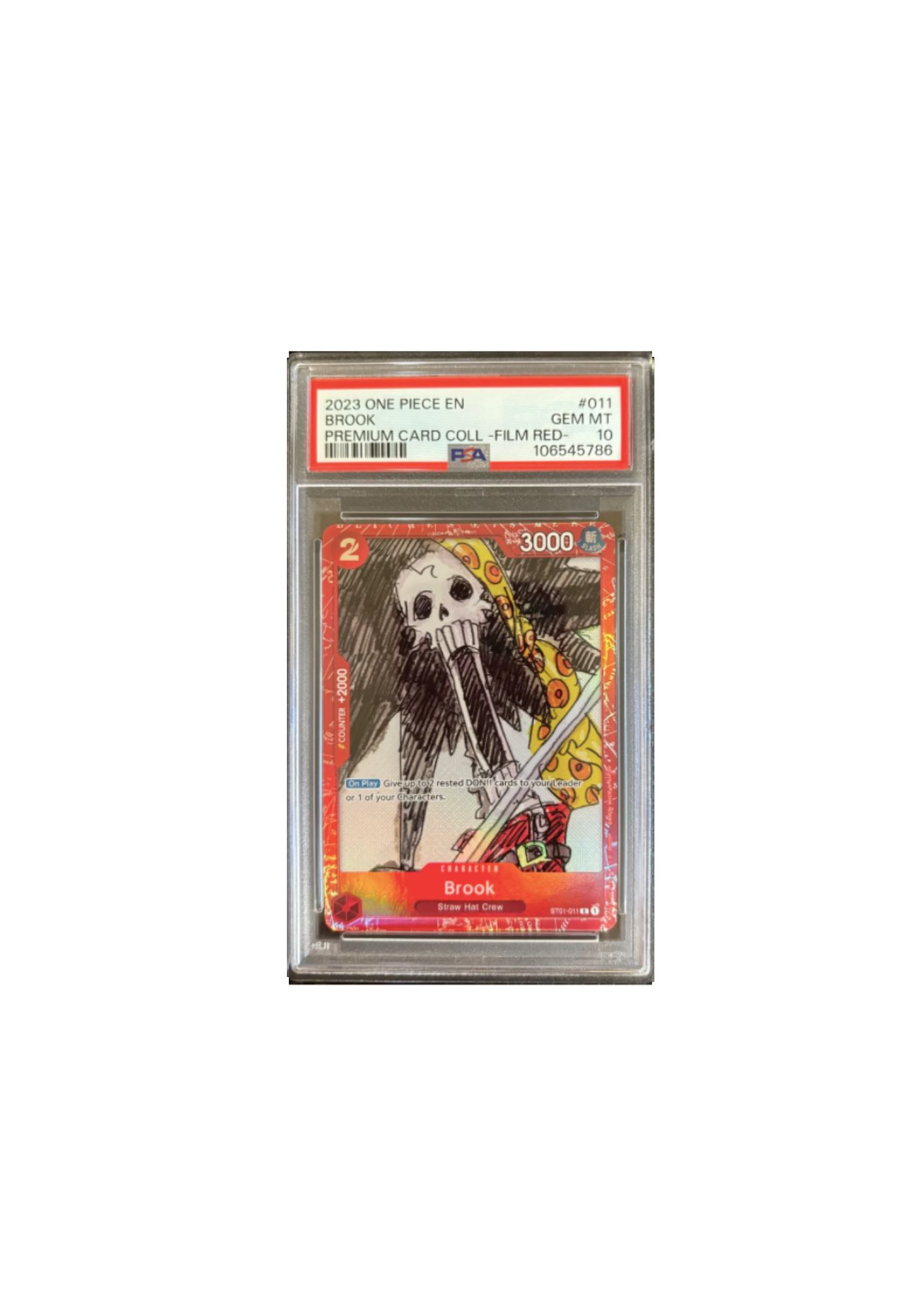 Carta de colección Brook PSA 10