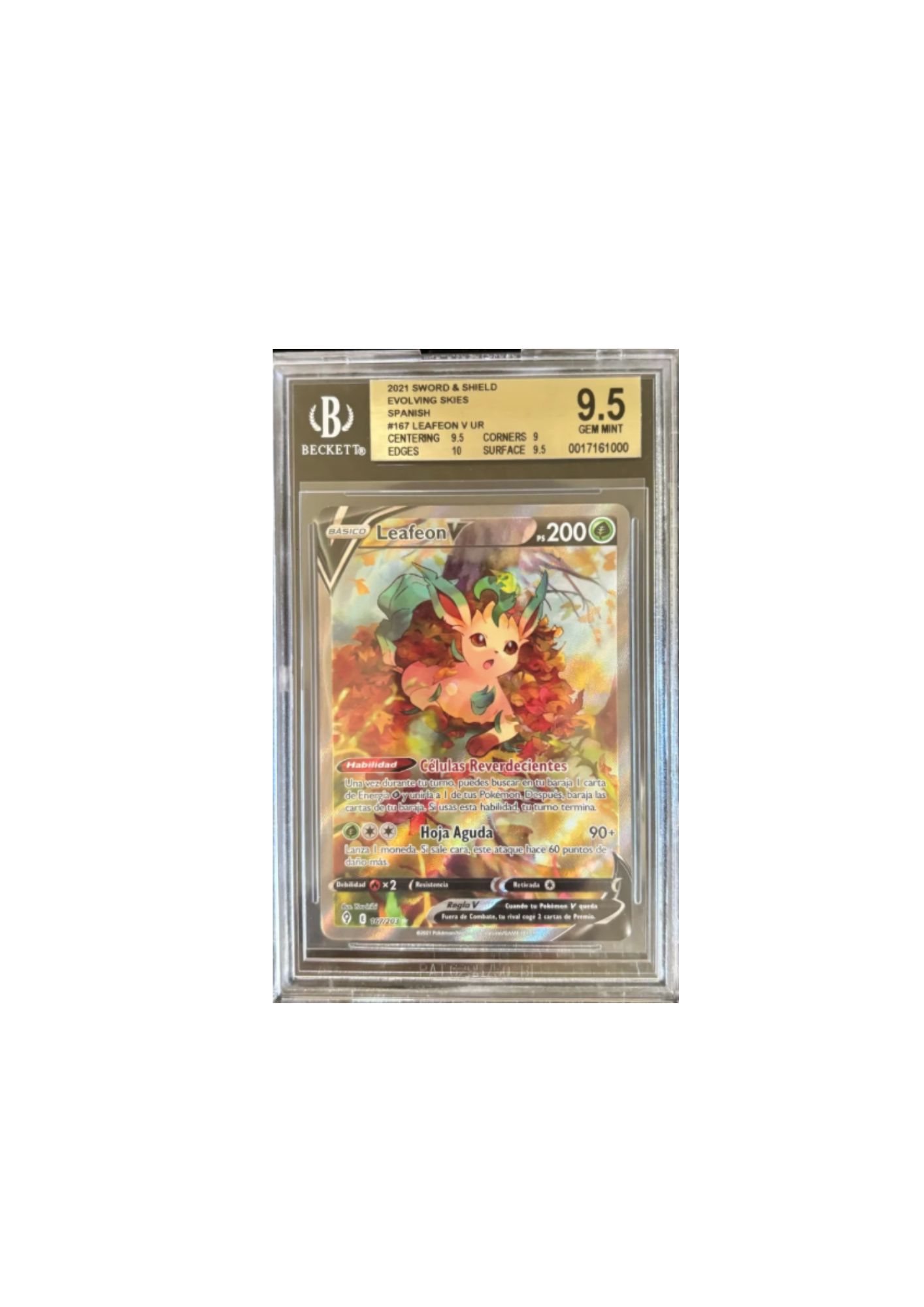Carta Pokémon Leafeon V 2021