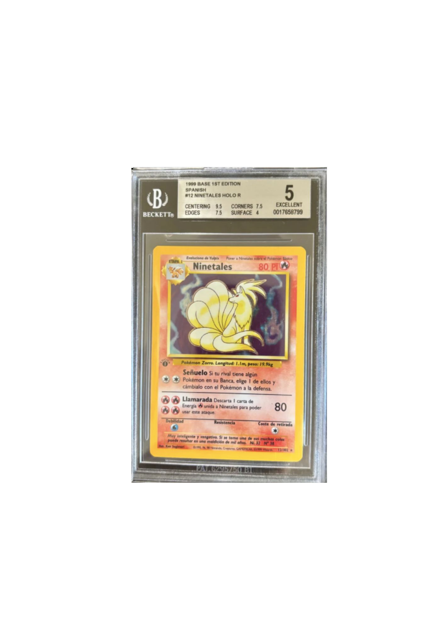 Ninetales 1ª Edición Base Set 1999 Holo