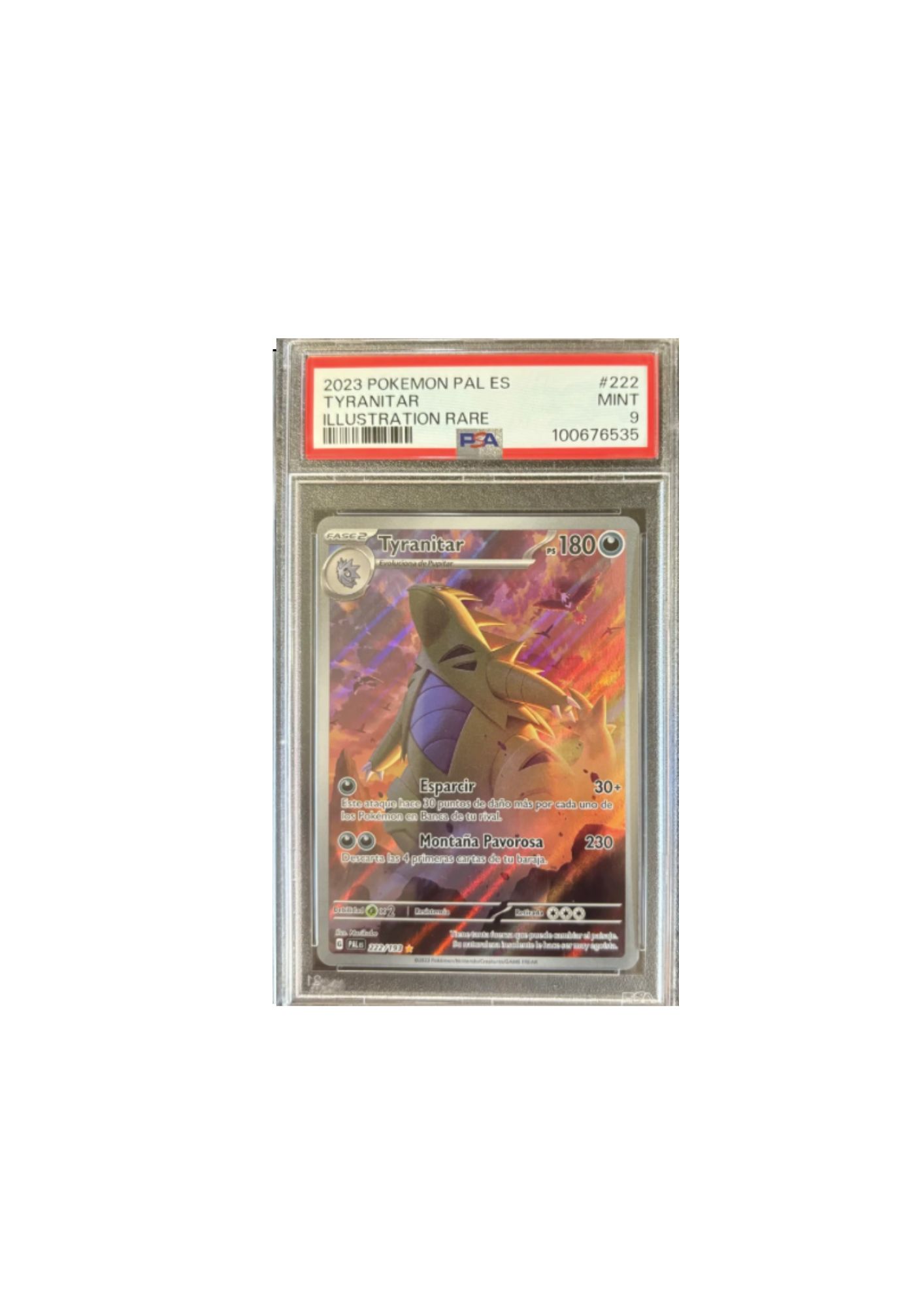 Carta Pokémon Tyranitar 2023 (Ilustración Rara)