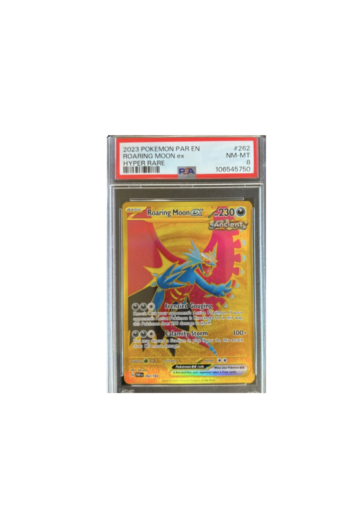 Roaring Moon ex - Hiper Rara PSA 8