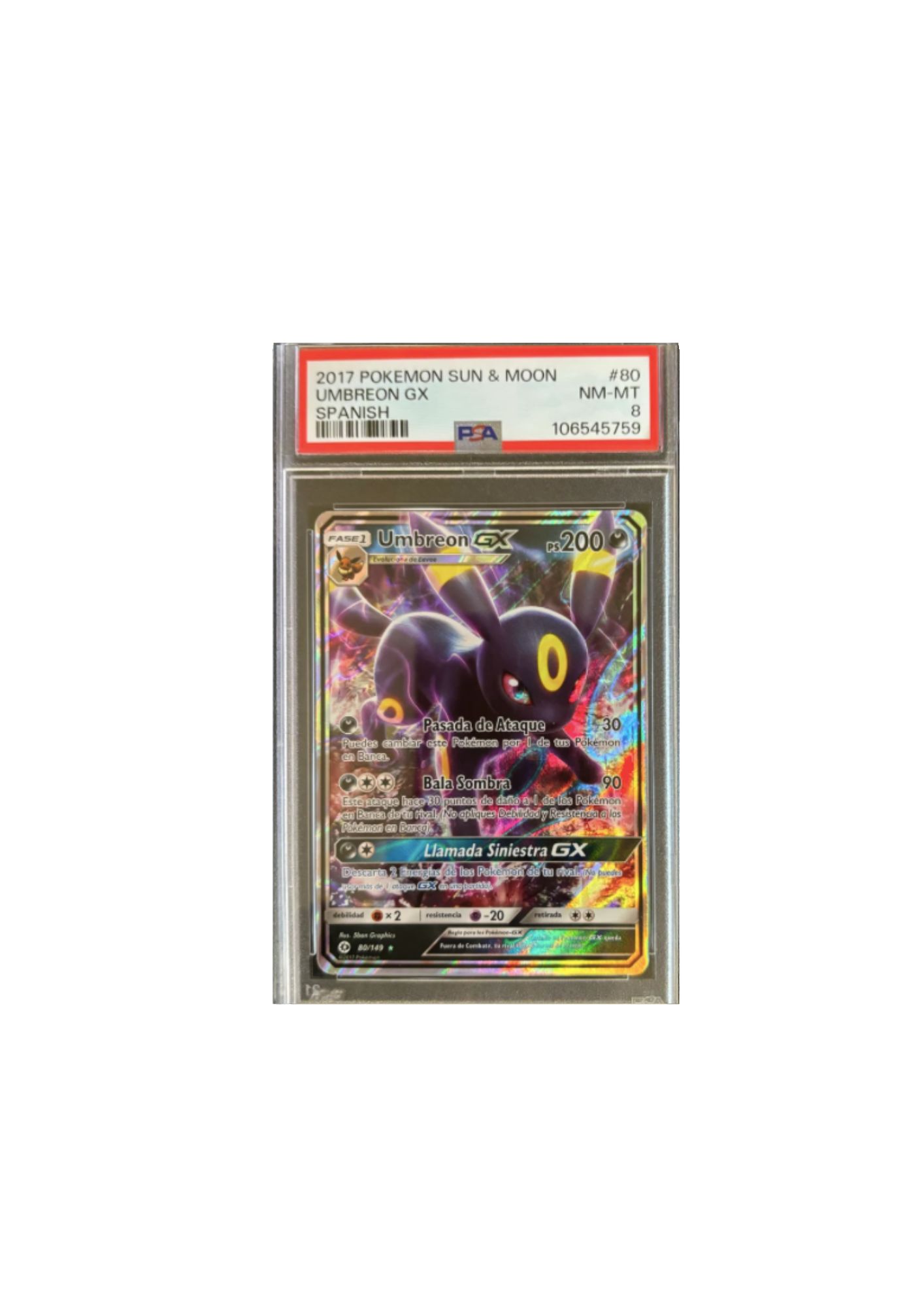 Umbreon GX 2017 Pokémon Sun & Moon
