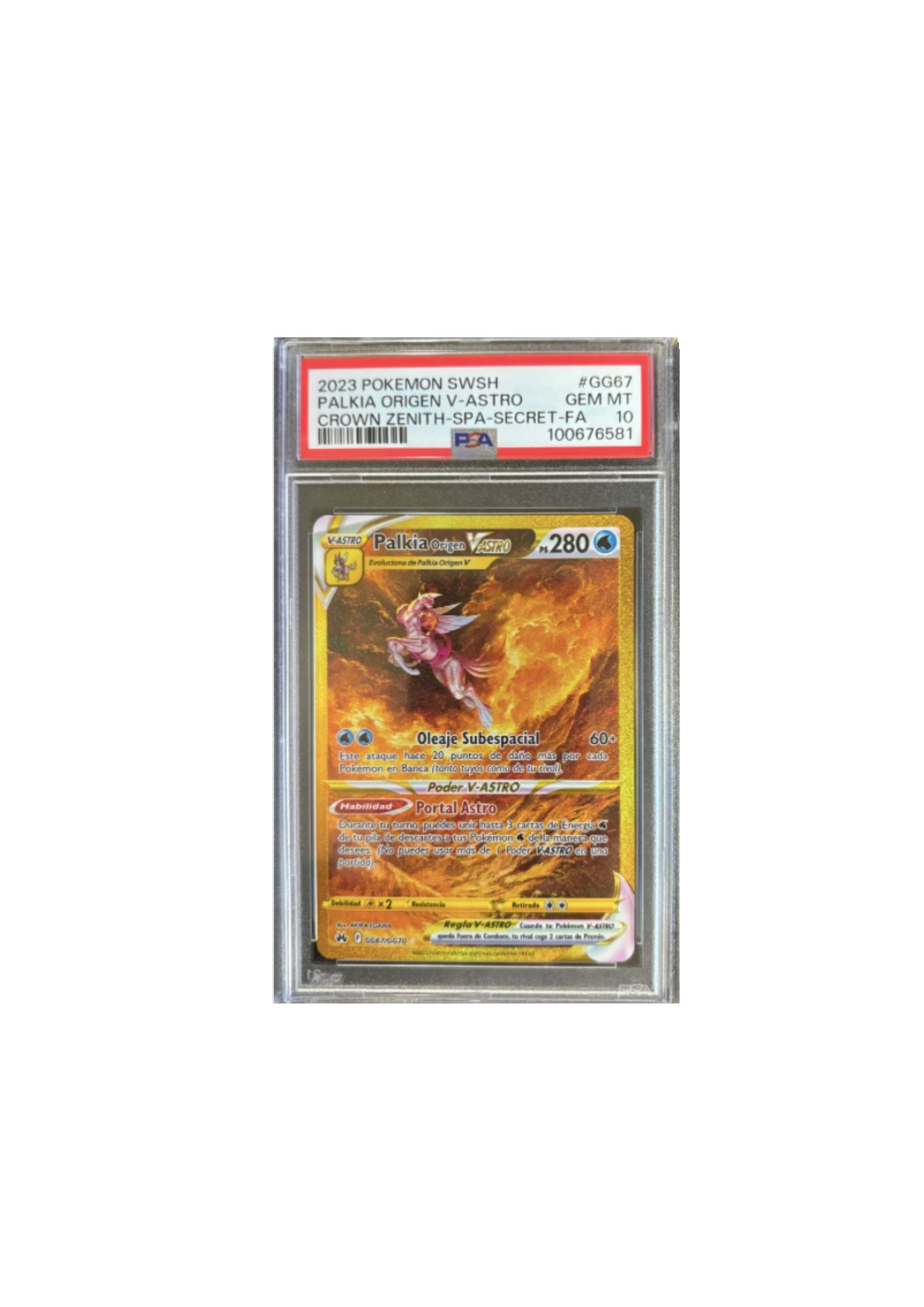Palkia Origen V-ASTRO - Carta Pokémon PSA 10