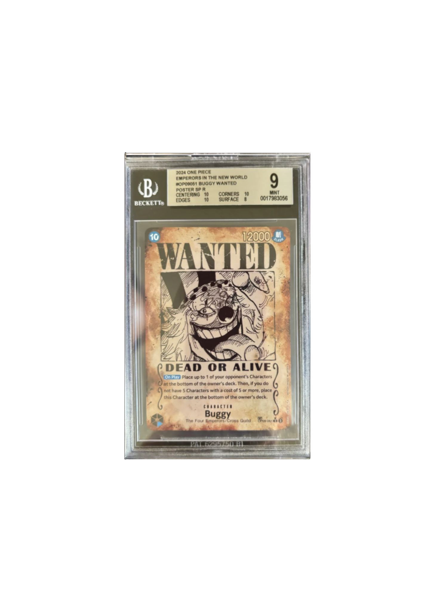 Carta Buggy Wanted - One Piece 2024