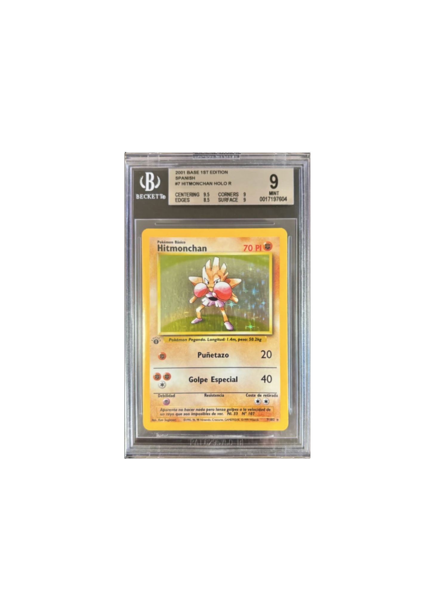 Hitmonchan 1ª Edición Holo Rara