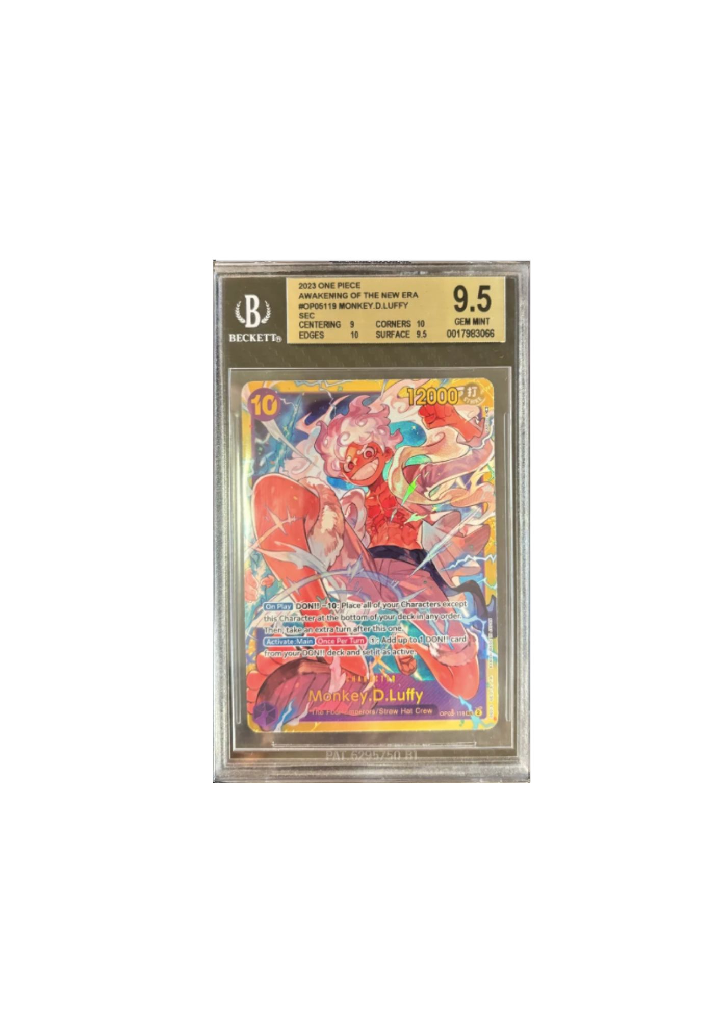 Carta Monkey D. Luffy 2023 One Piece