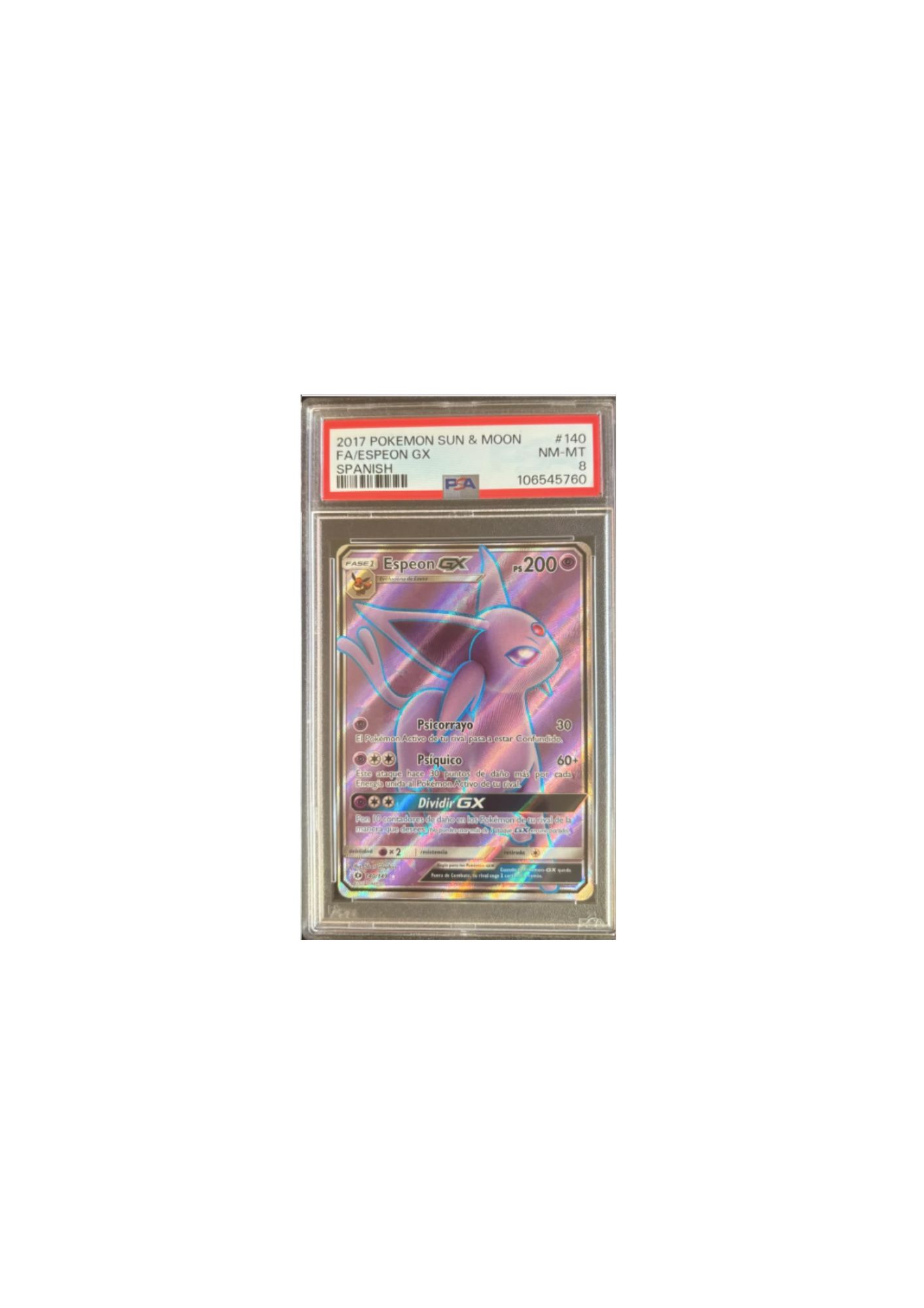 Carta Pokémon Espeon GX 2017