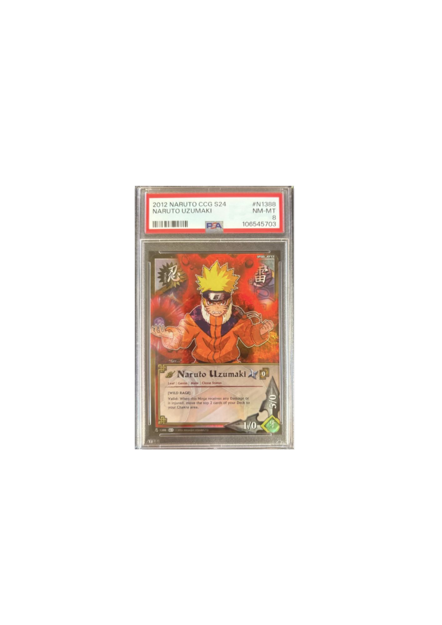 Carta Naruto Uzumaki 2012 CCG S24
