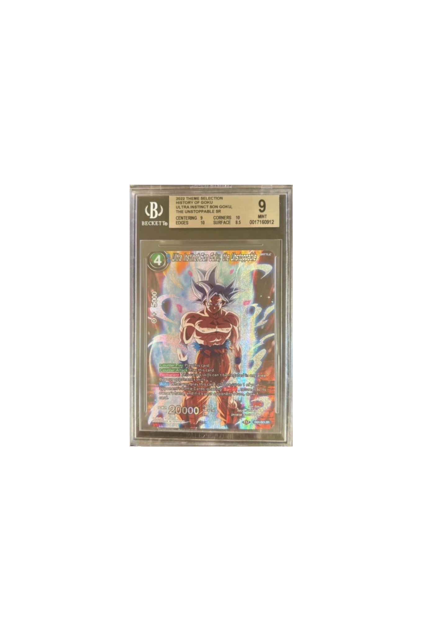 Carta Ultra Instinct Son Goku, the Unstoppable SR