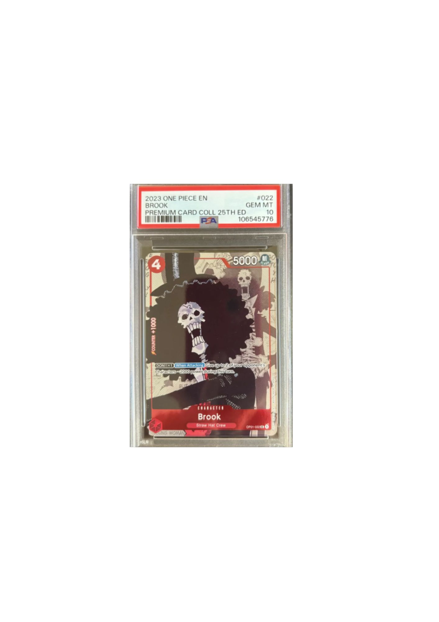 Carta premium Brook One Piece 25th Edición