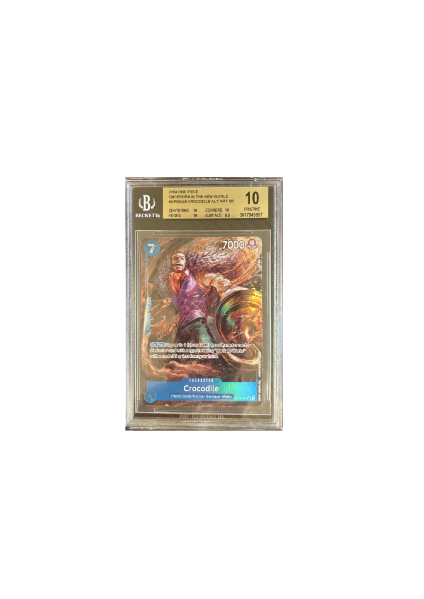 Crocodile Alt Art SR - One Piece Card Game