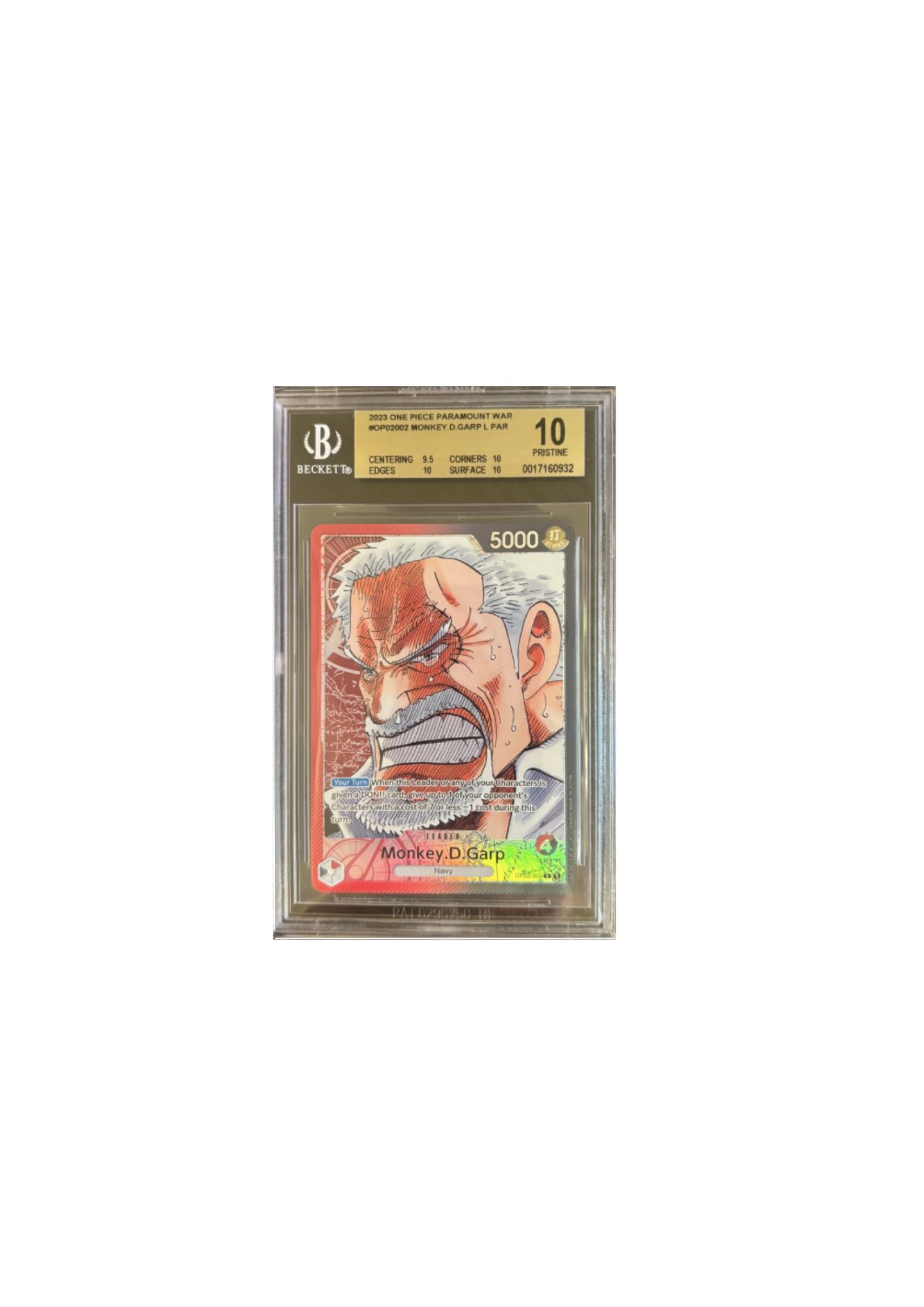 Carta Monkey D. Garp One Piece