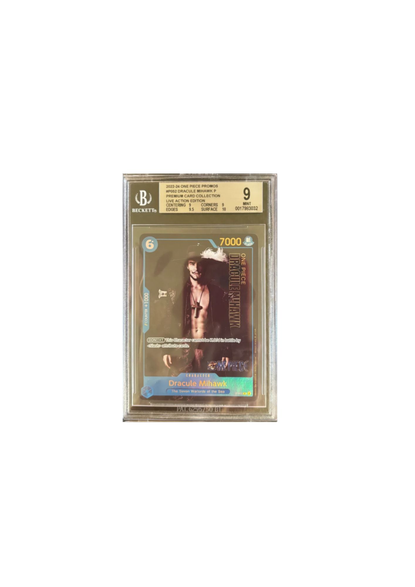 Carta coleccionable Dracule Mihawk