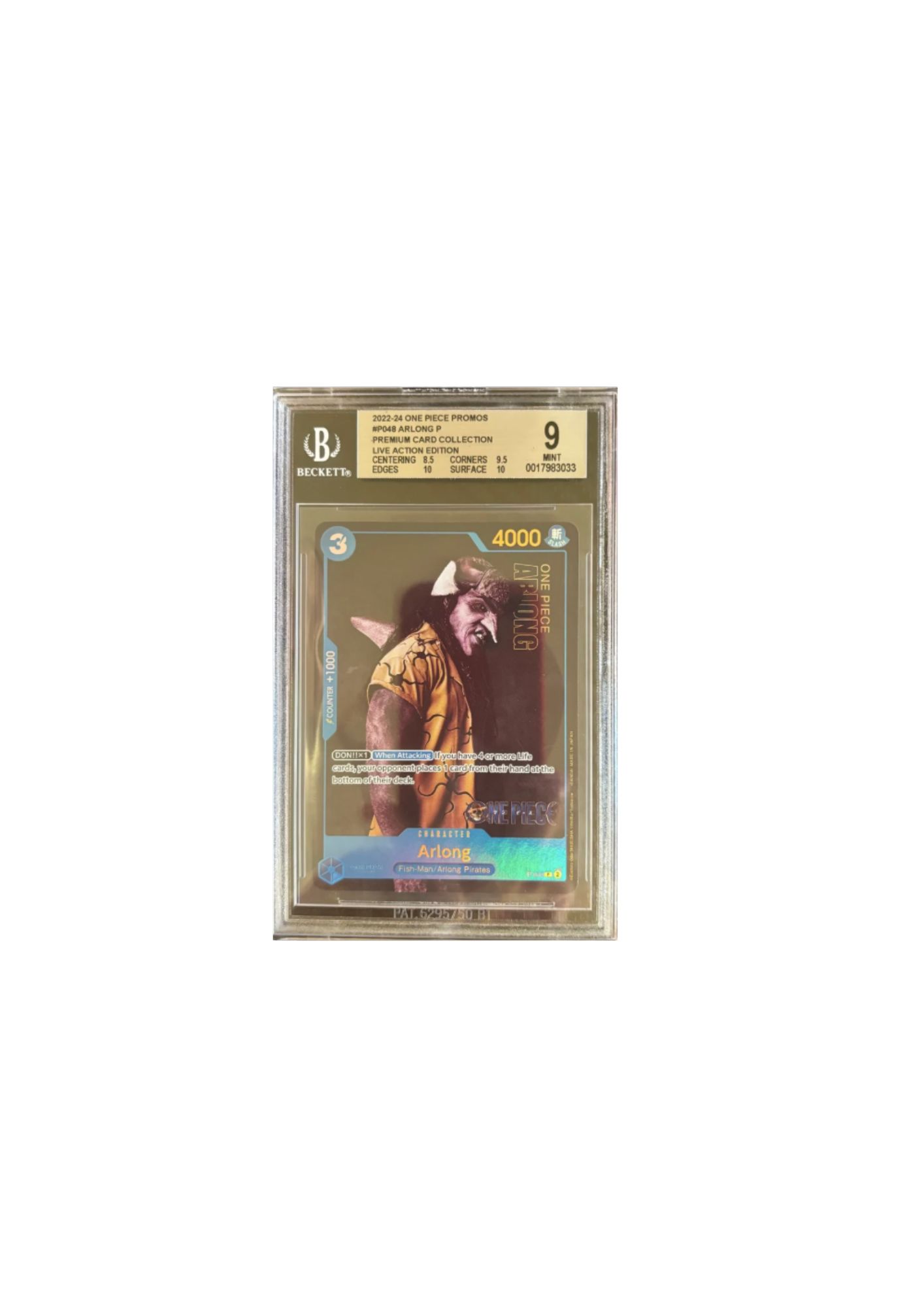 Carta coleccionable Arlong One Piece