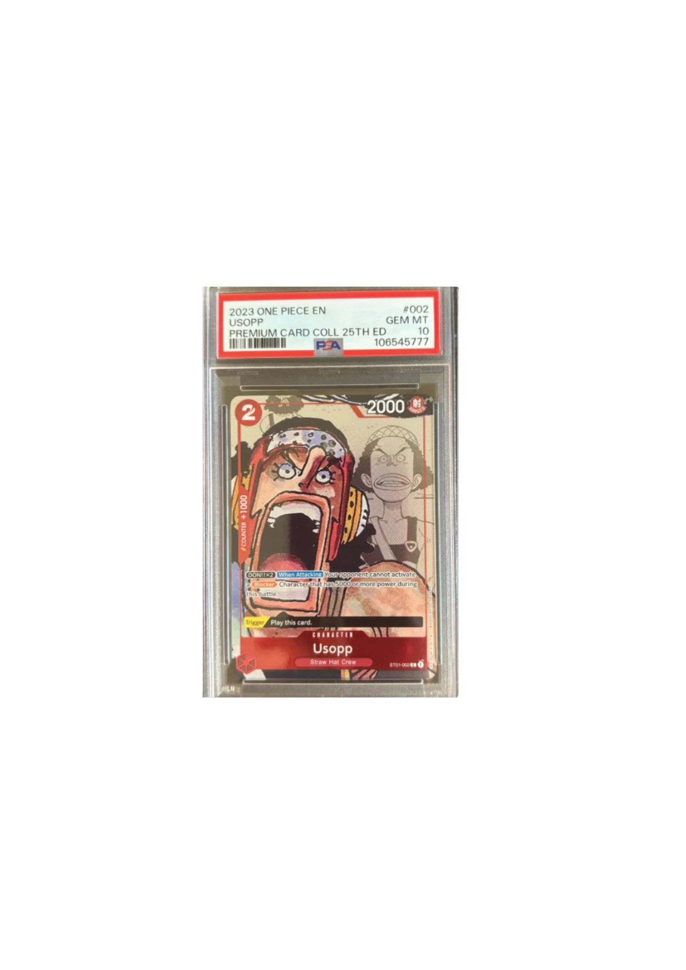 Carta Usopp One Piece 25th Edición