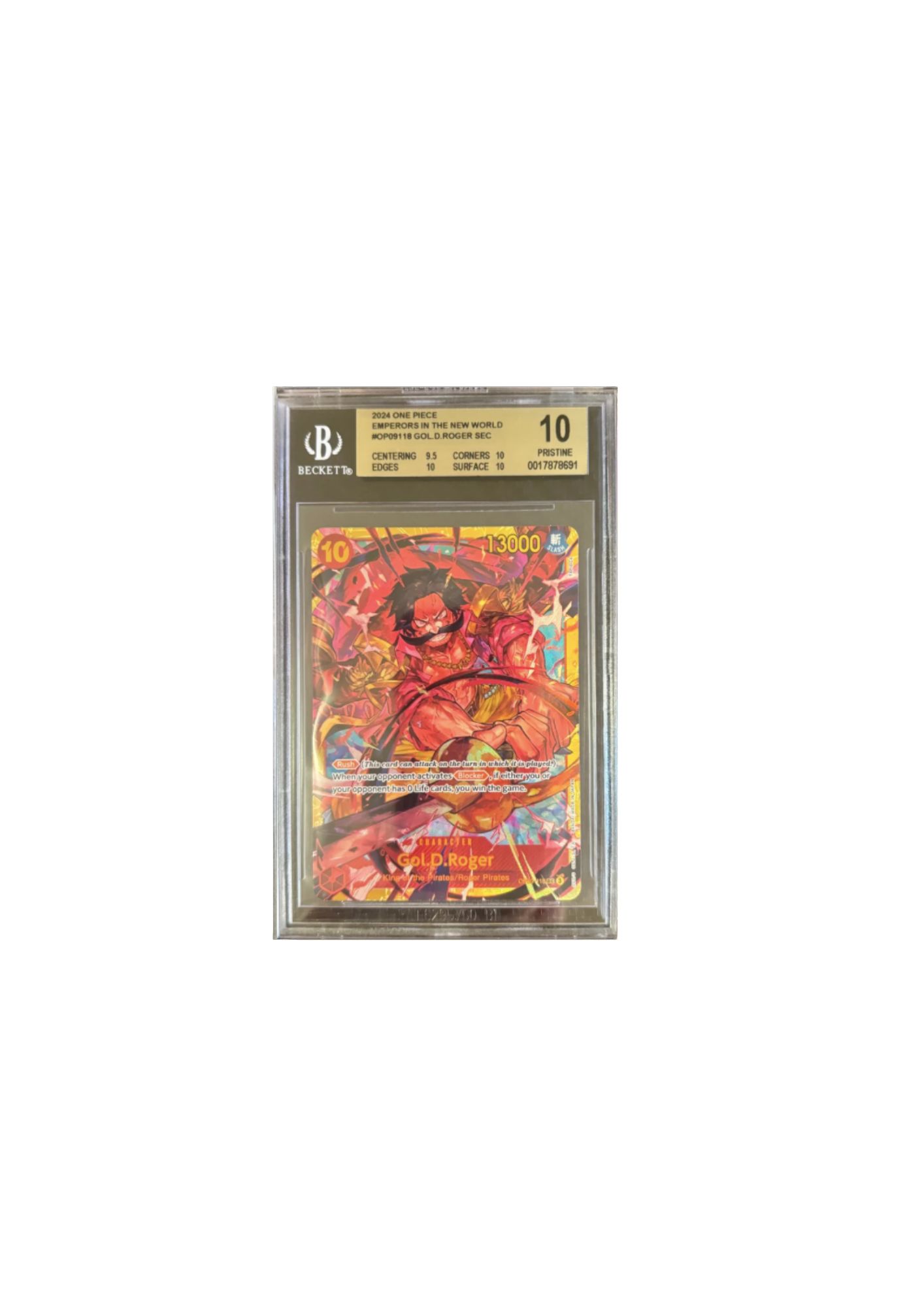 Carta coleccionable Gold D. Roger One Piece 2024