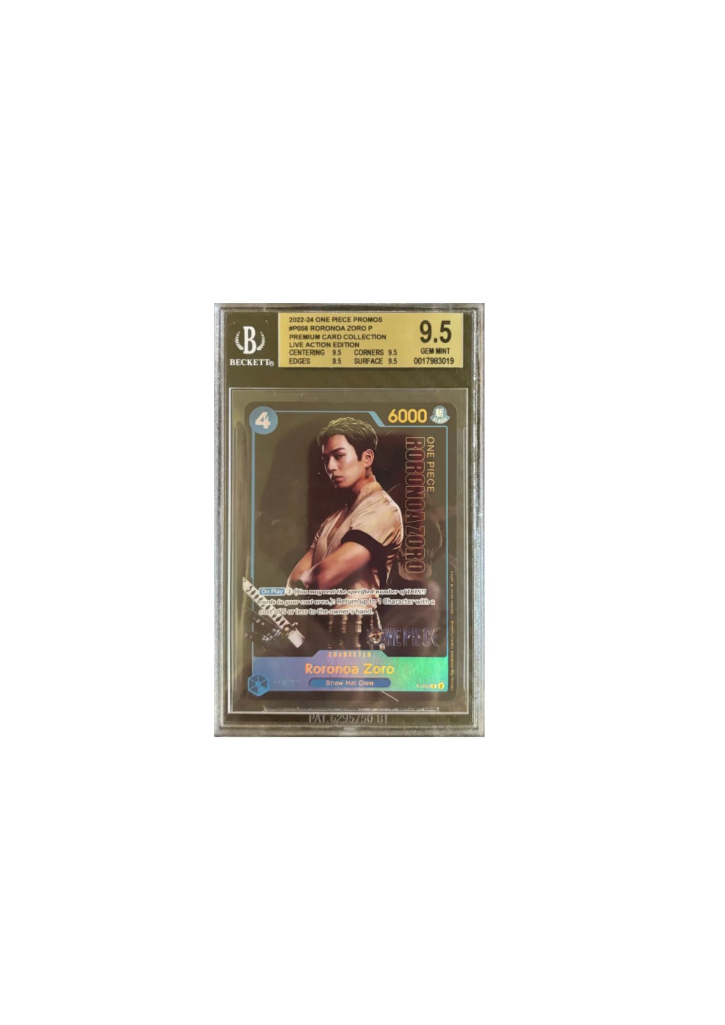 Carta promocional de Roronoa Zoro