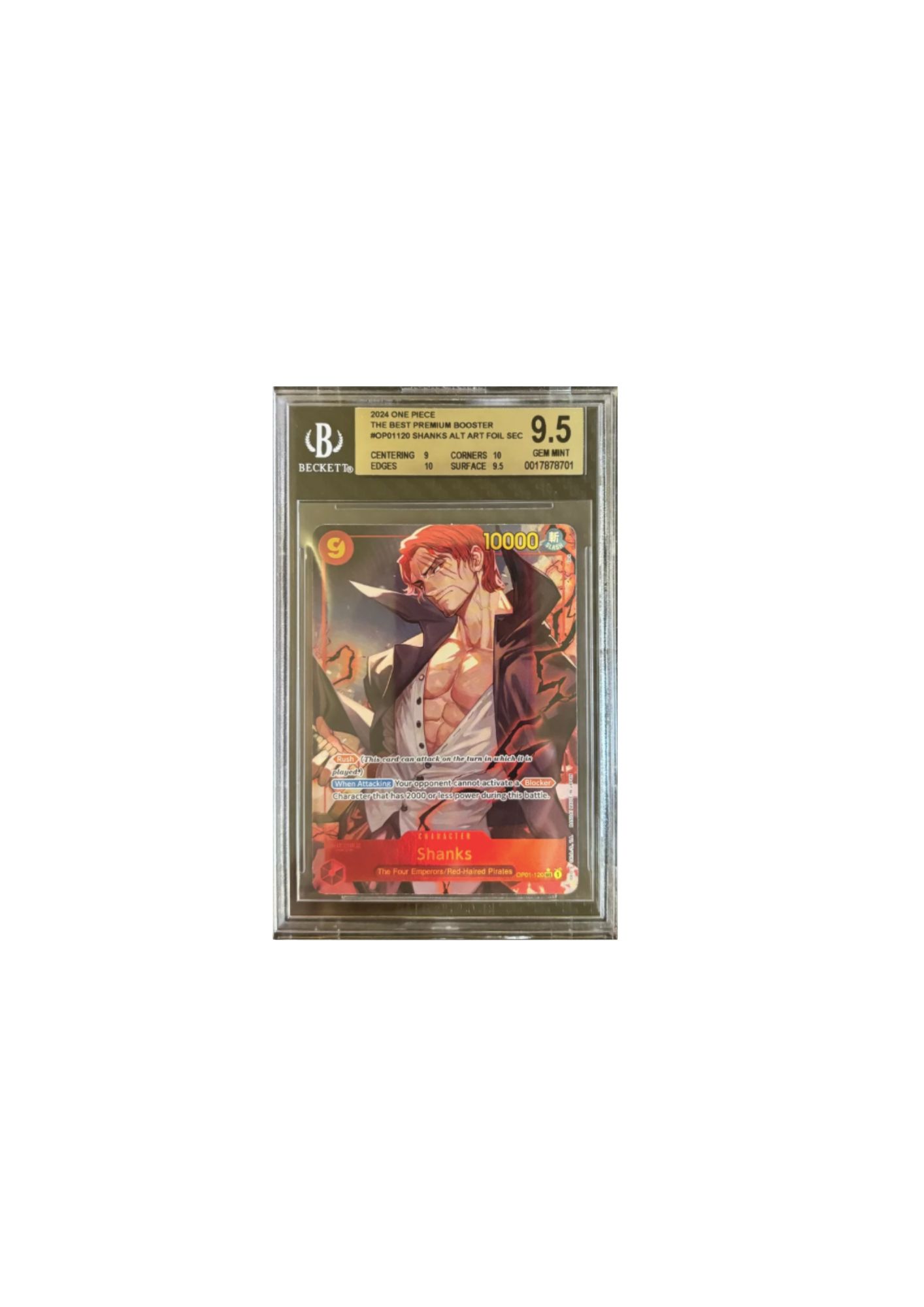 Carta Shanks Alt Art - One Piece