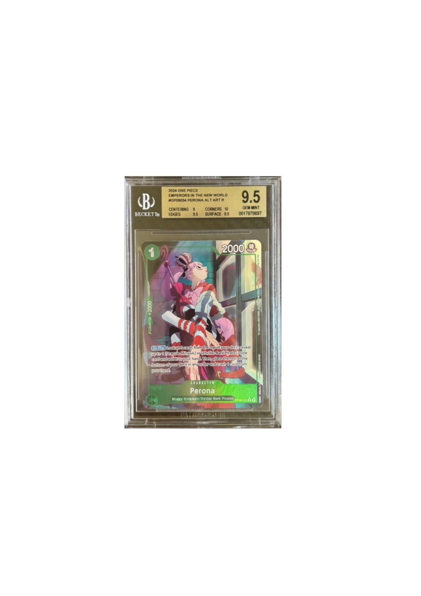 Carta coleccionable Perona Alt Art – One Piece