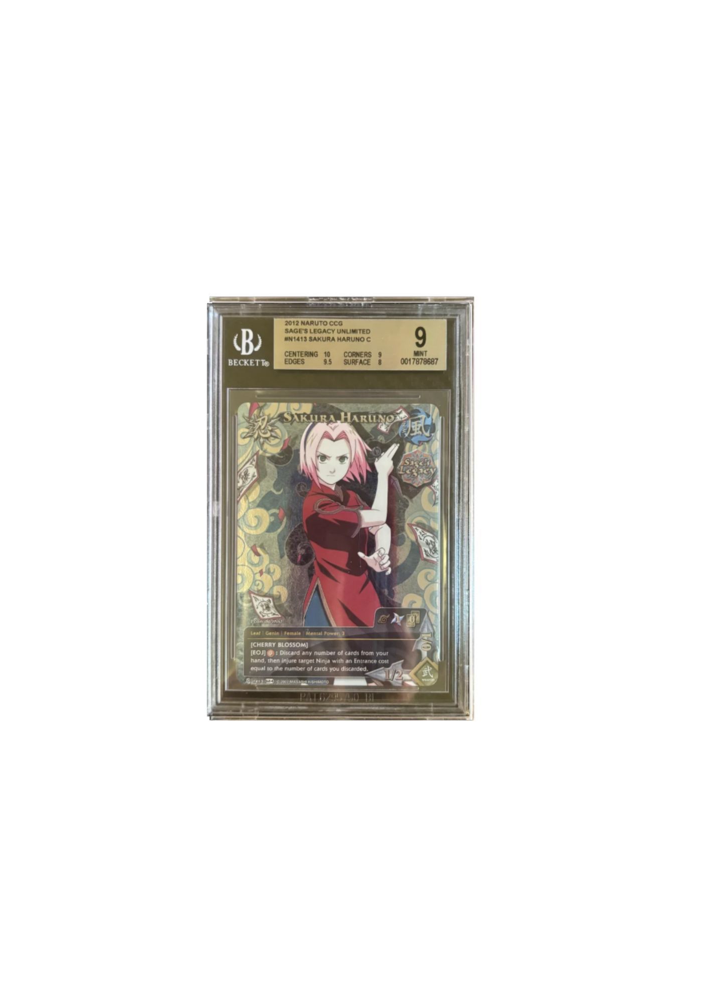 Carta coleccionable Sakura Haruno 2012 Naruto CCG
