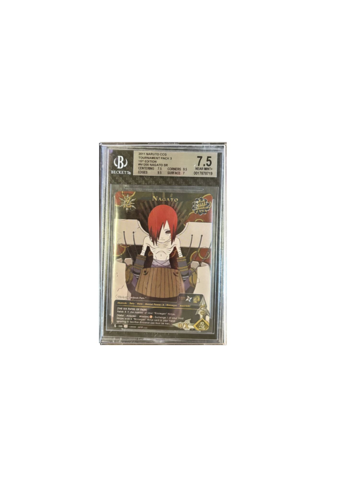 Carta coleccionable Nagato SR - Naruto CCG 2011