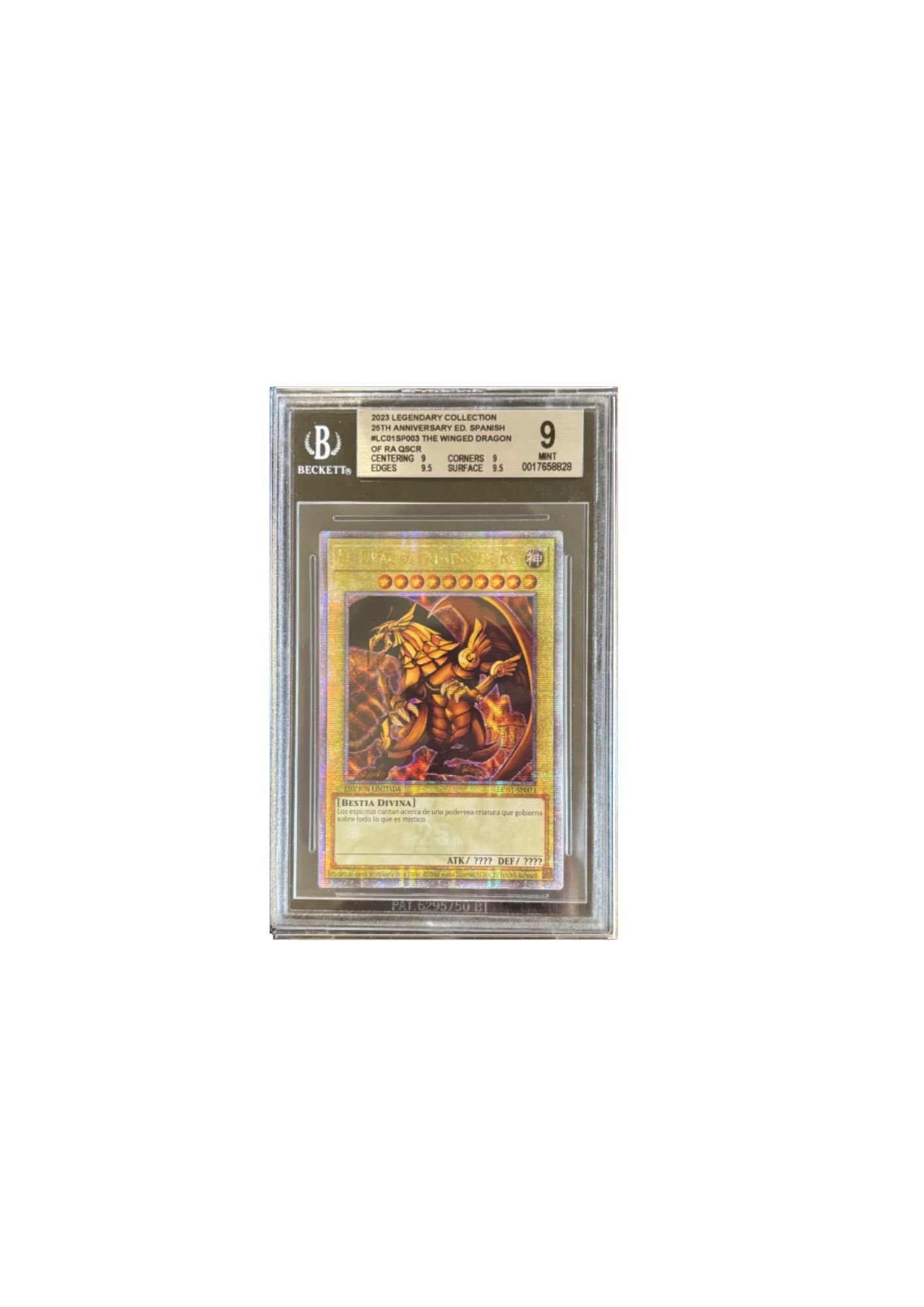 Carta de Yu-Gi-Oh! El Dragón Alado de Ra - Edición 25º Aniversario