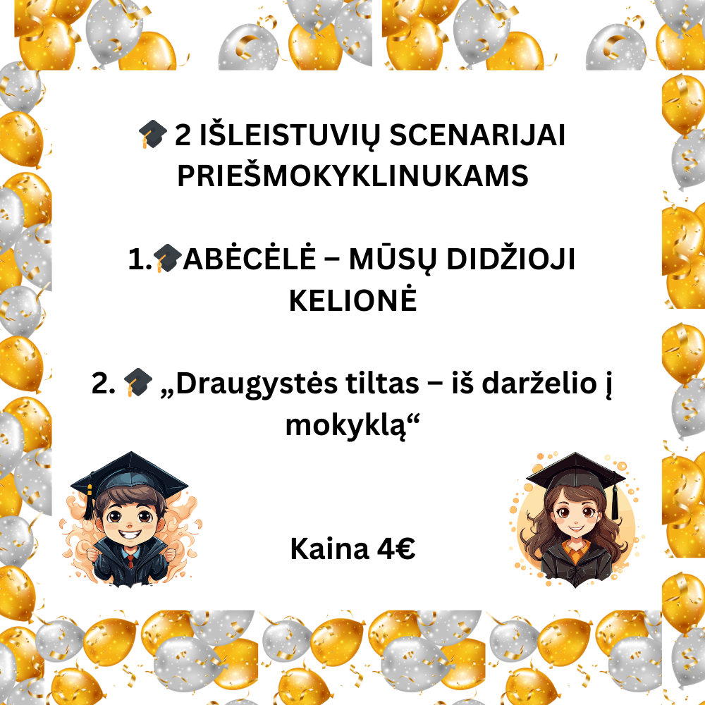 Scenarijai priešmokyklinukų išleistuvėms