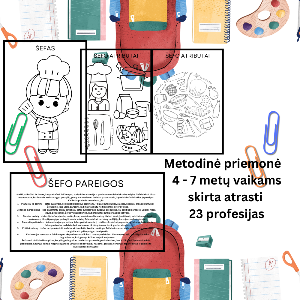 Pažintis su 23 profesijomis