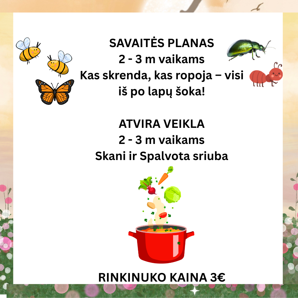 Planas ir atvira veikla mažiausiems