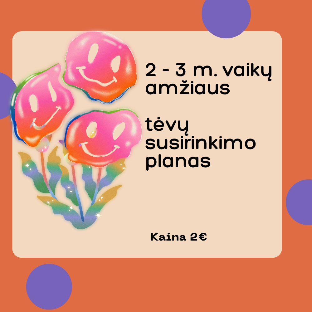 2 - 3 m vaikų Tėvų susirinkimo planas
