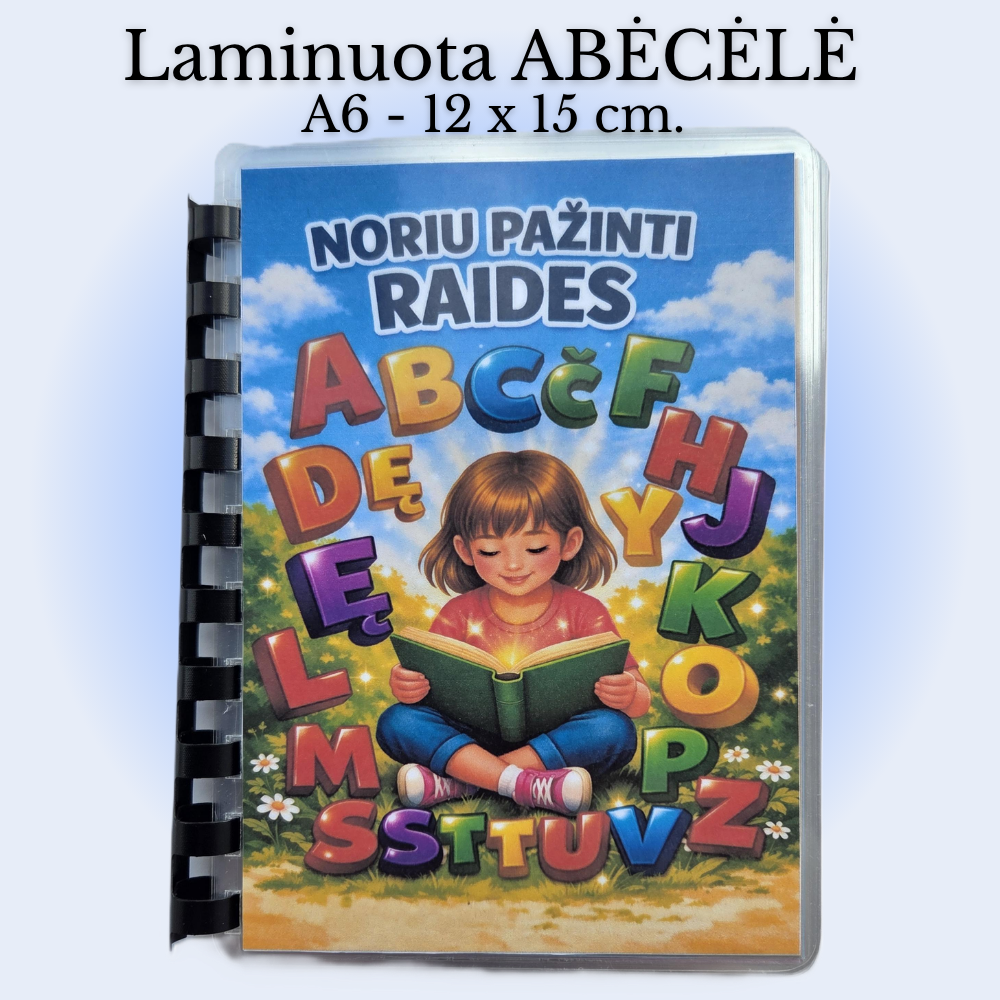 Abėcėlės RAIDELĖS, kurias galima rašyti vėl ir vėl
