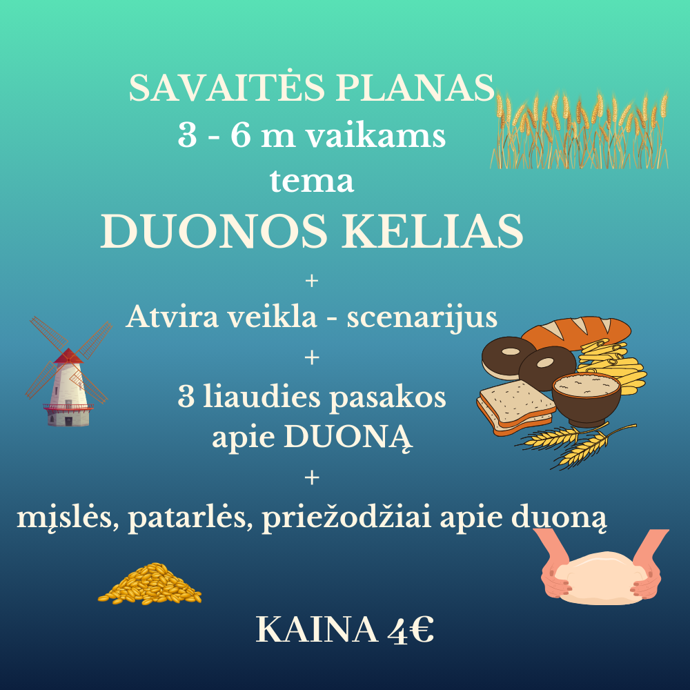 Edukacinė veikla „Duonos kelias“ – nuo mažo grūdelio iki šilto kepalo!