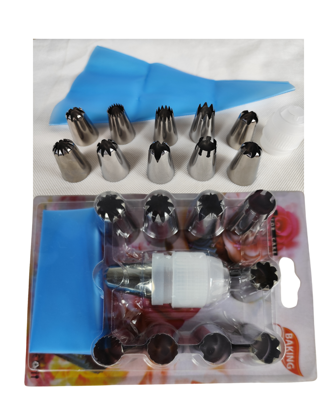 Set de manga de silicona con 10 picos clásicos