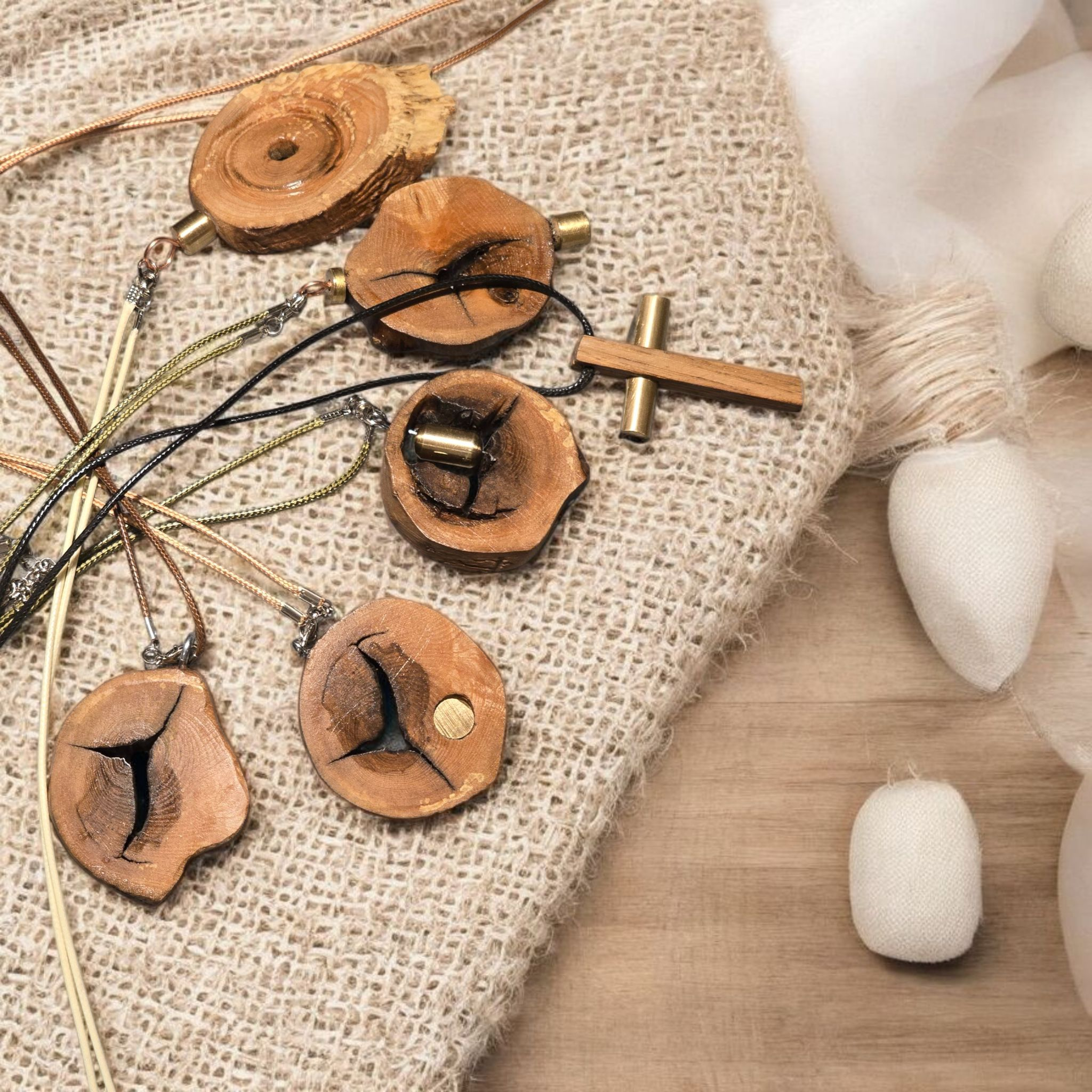 Elegant Wooden Cross Necklace