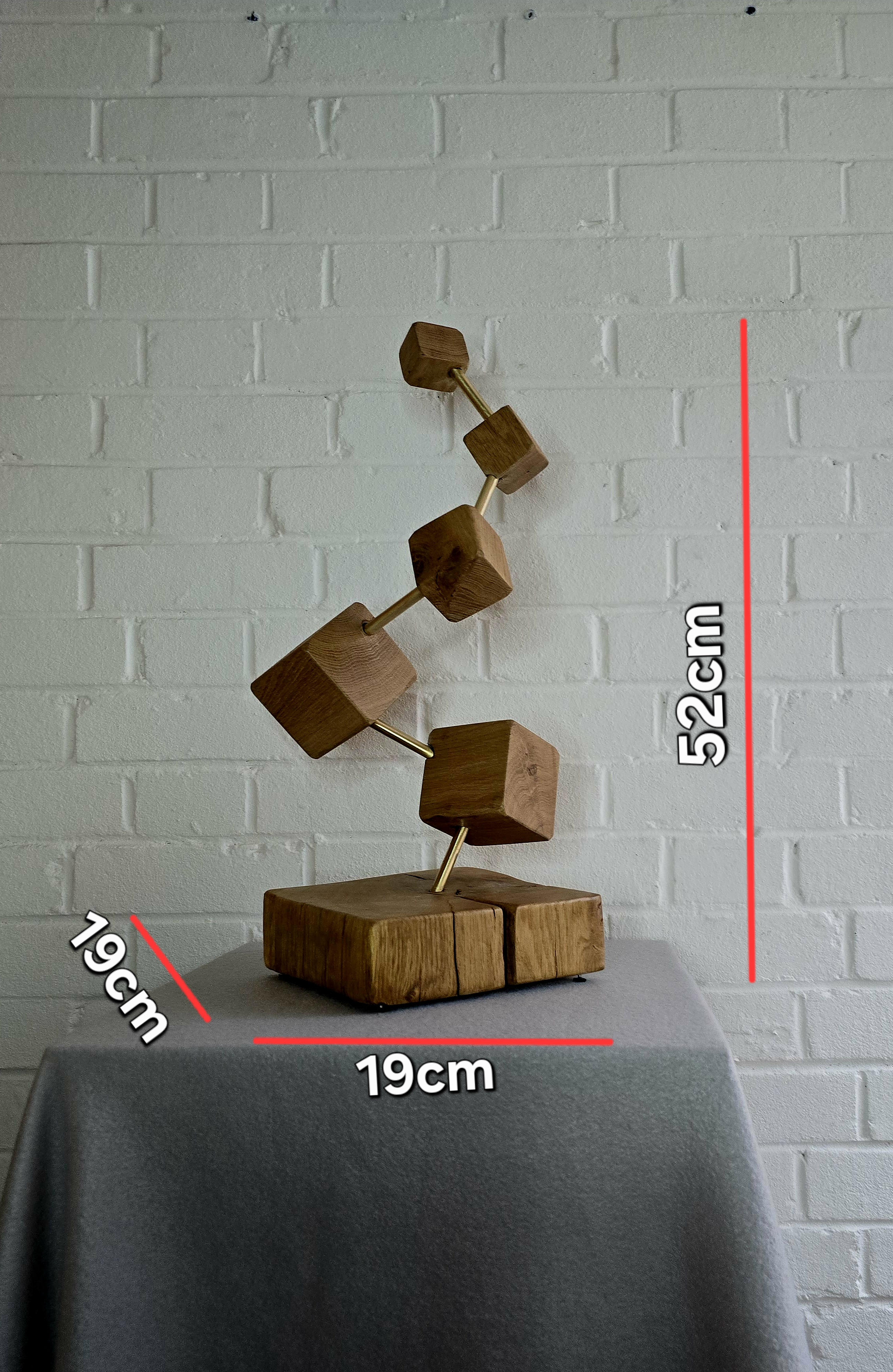 Modern Wooden Sculpture squares