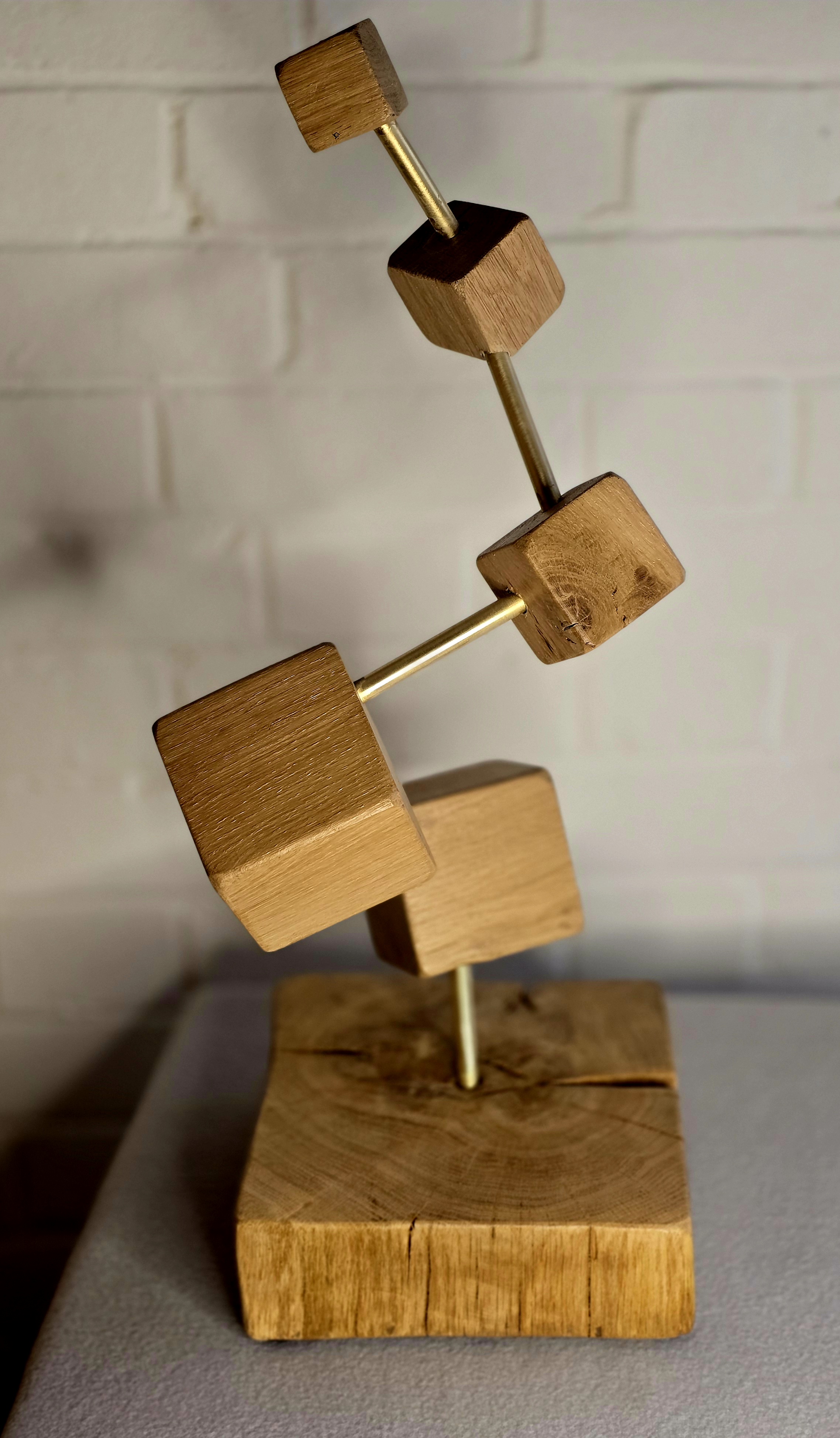 Modern Wooden Sculpture squares