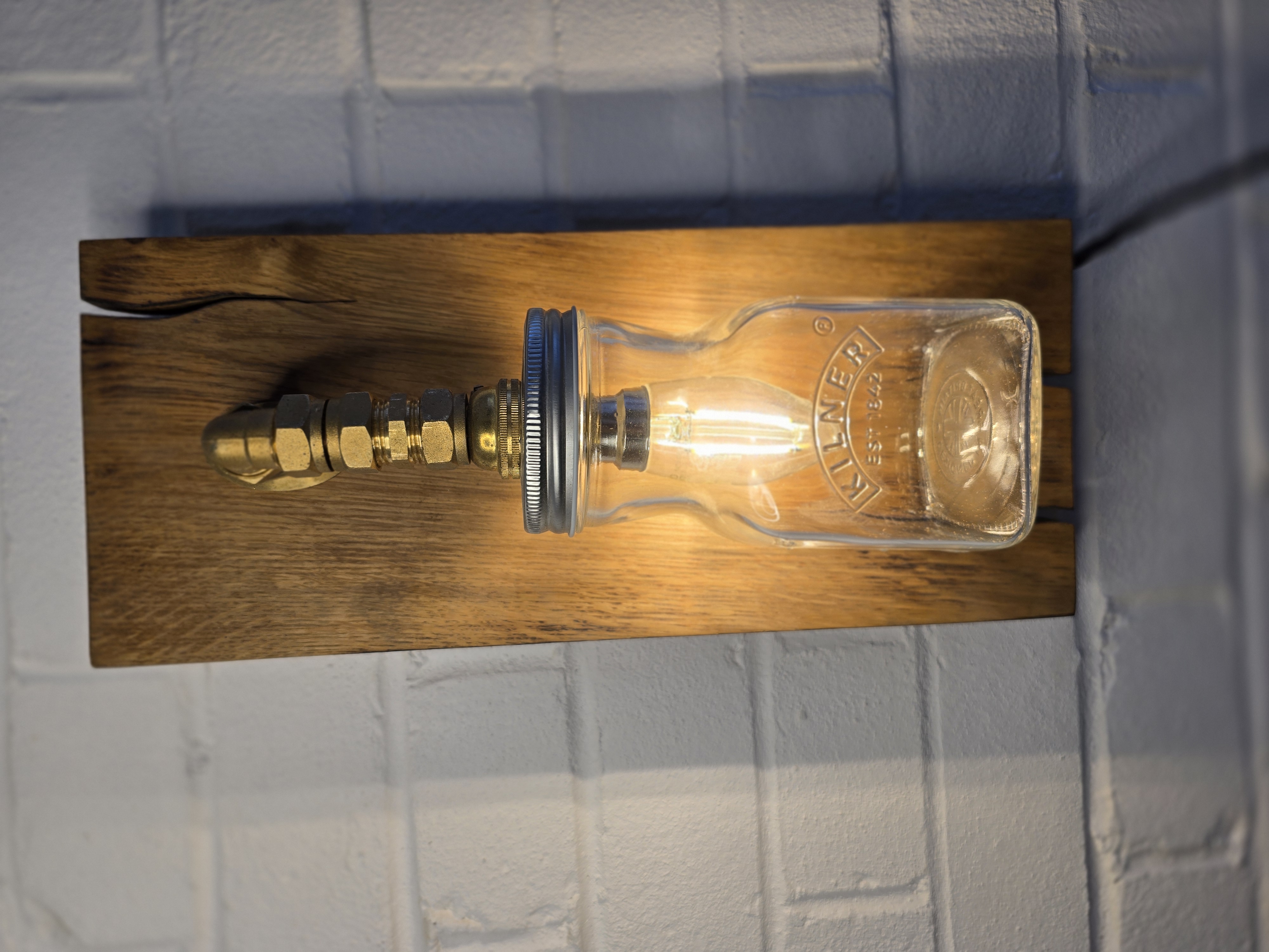 Mason Jar Wall Lamp
