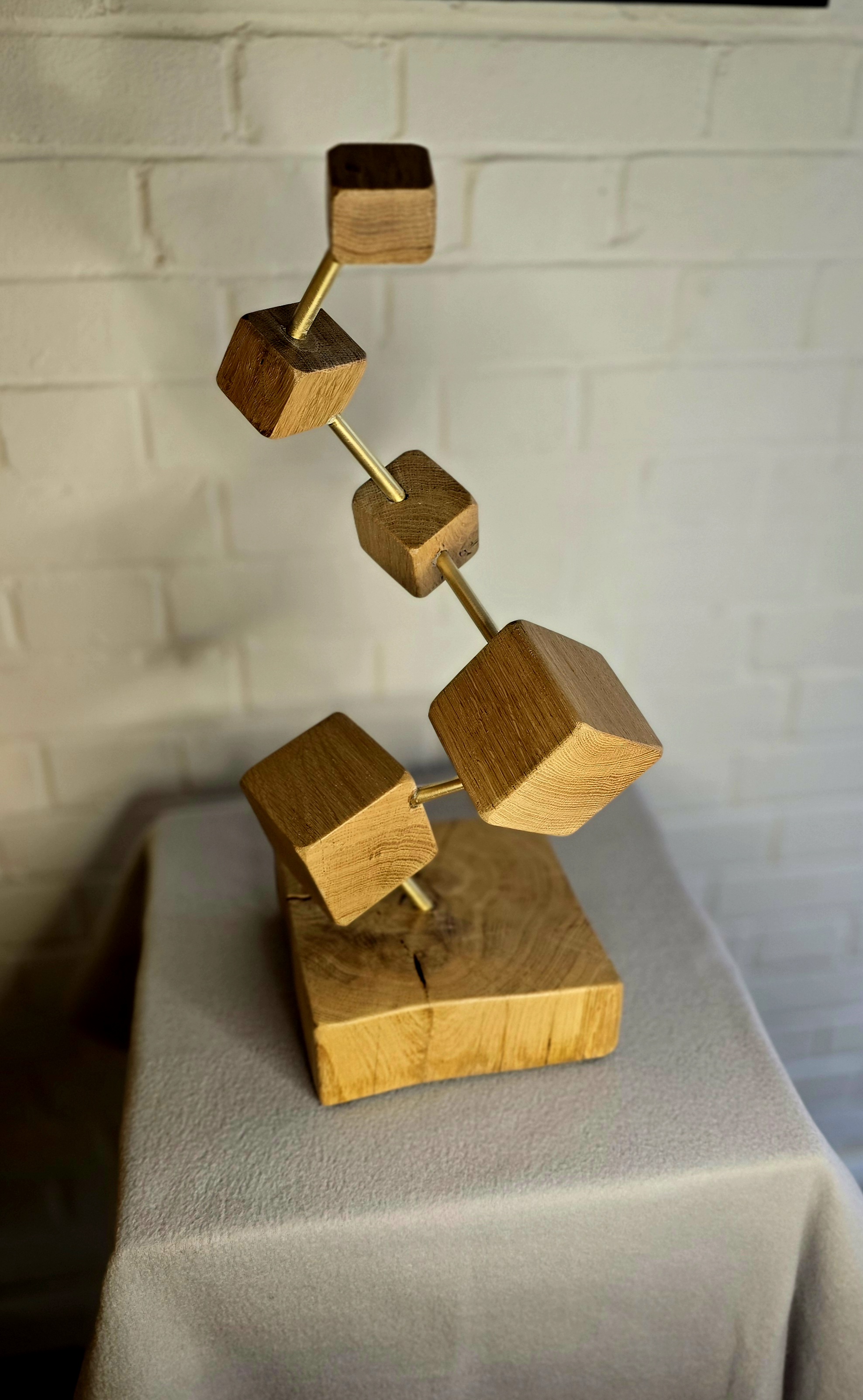 Modern Wooden Sculpture squares