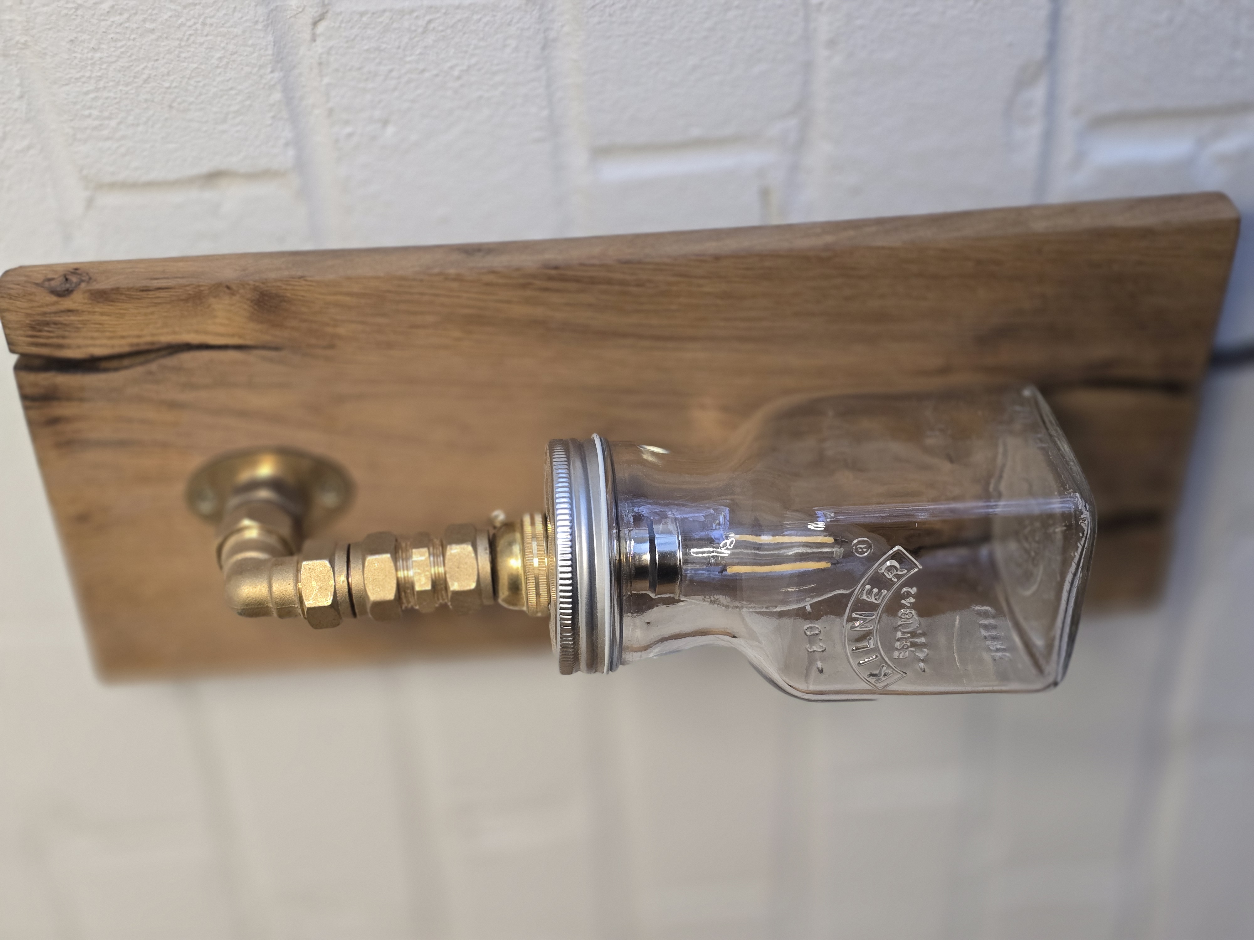 Mason Jar Wall Lamp