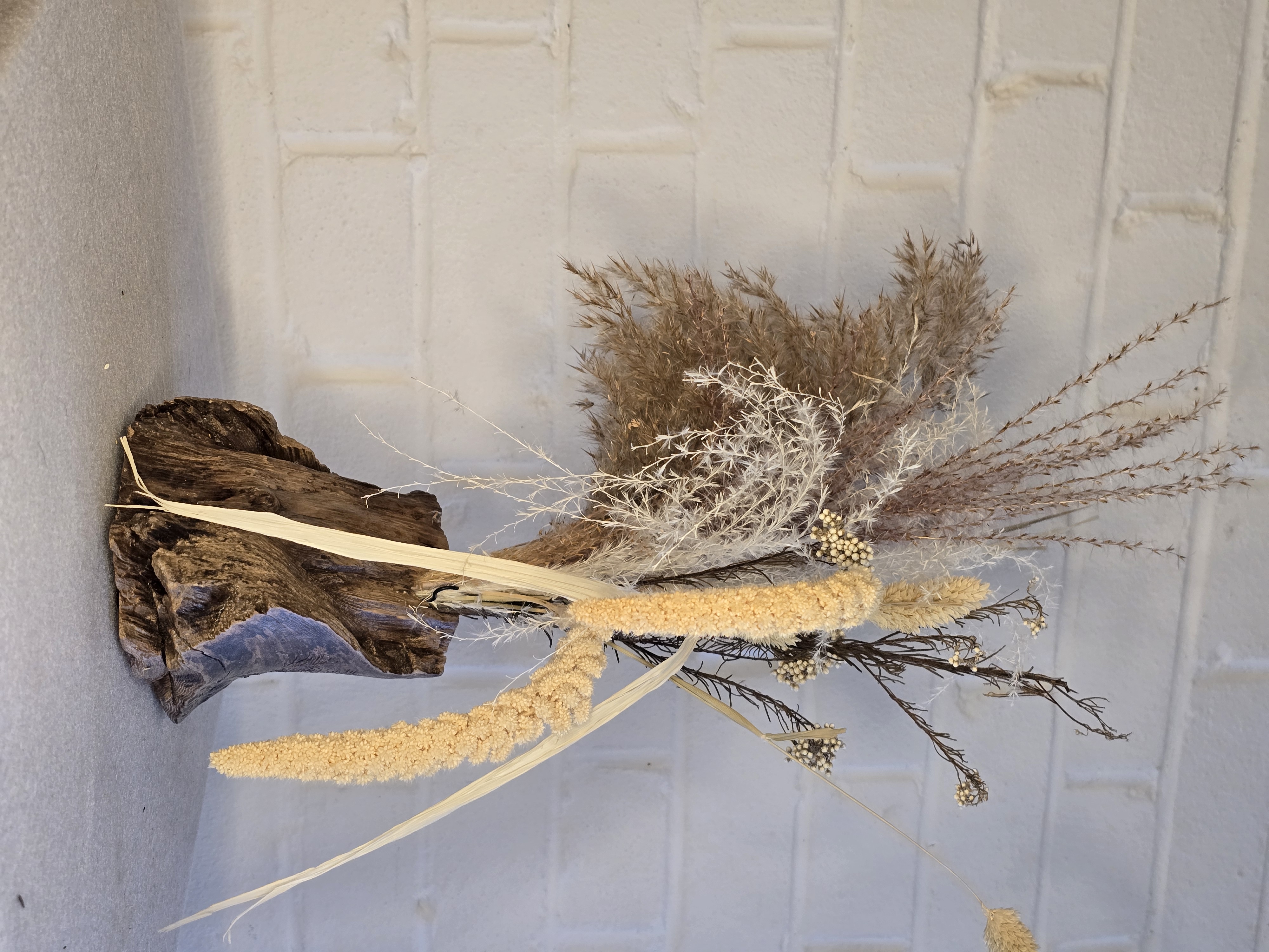 Rustic wood small vase