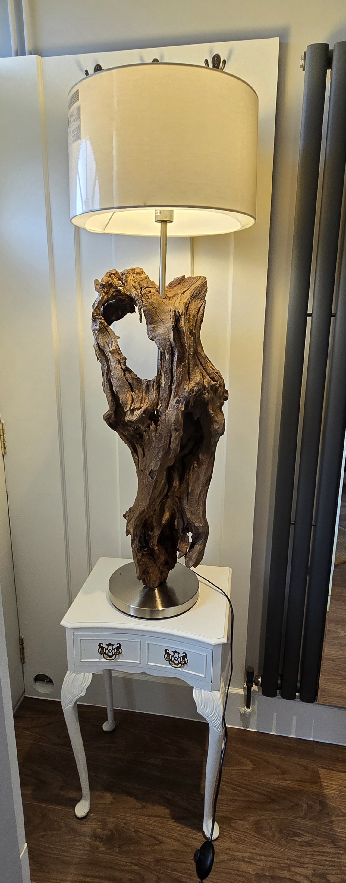 Rustic Driftwood Floor Lamp