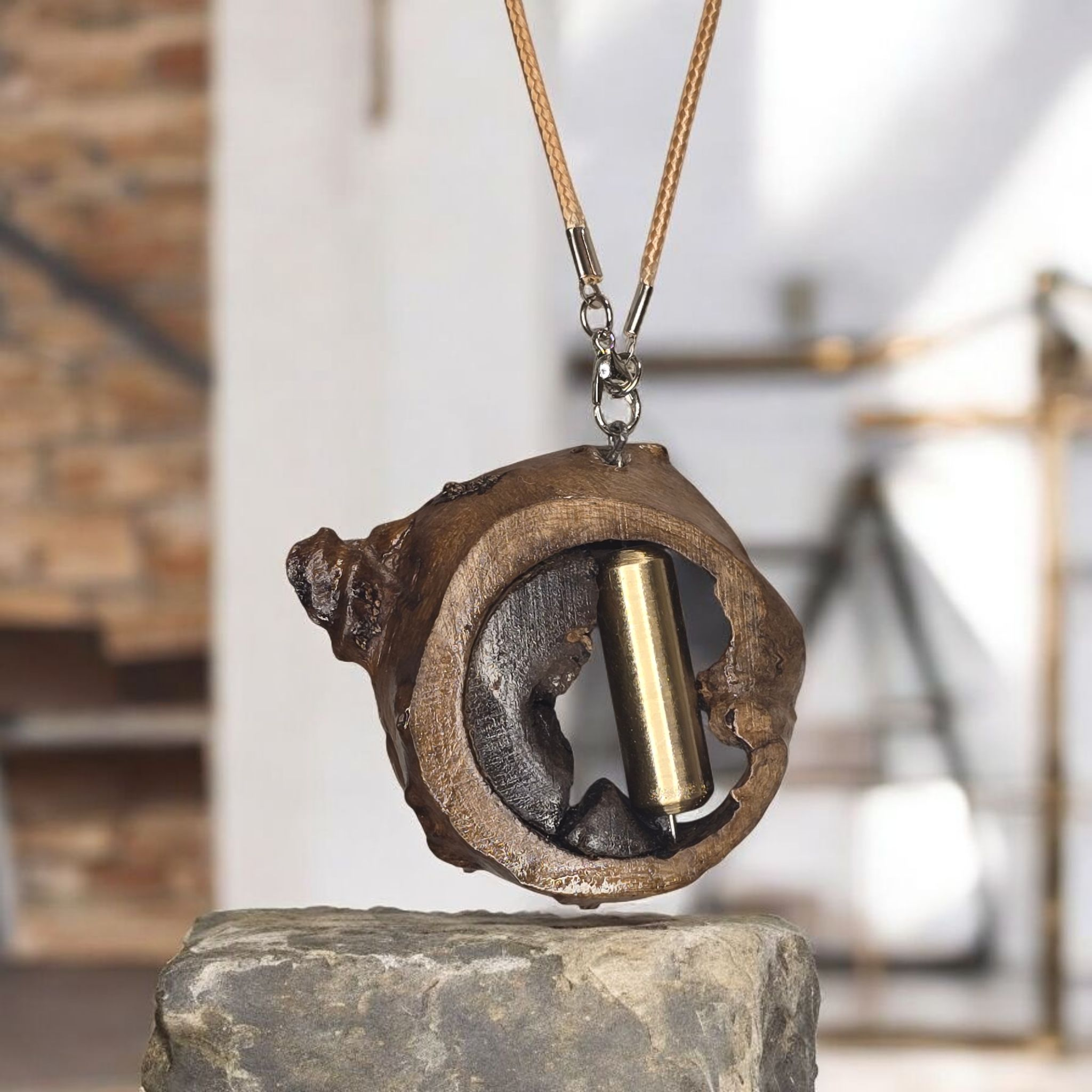 Handcrafted Wooden Pendant Necklace