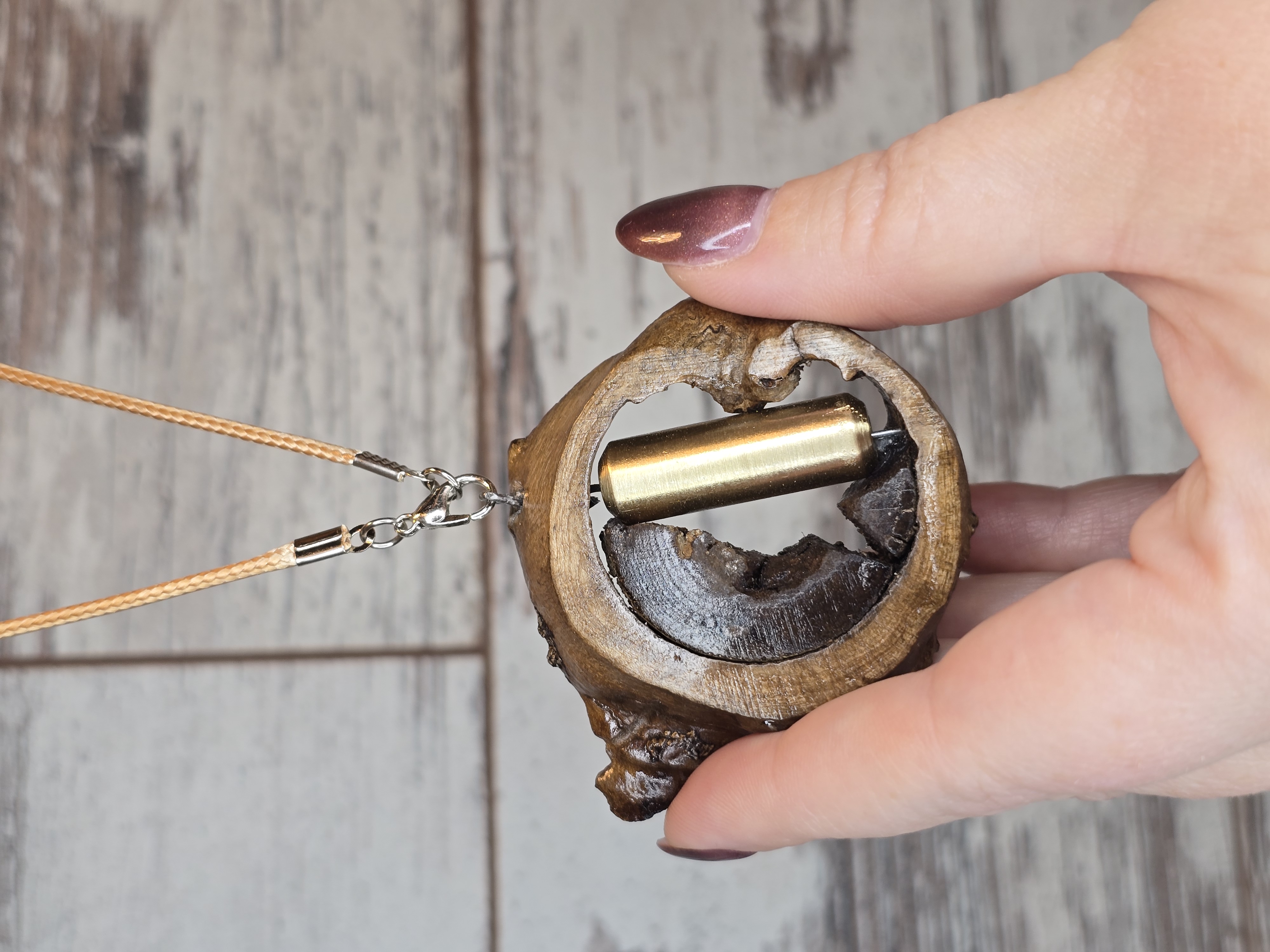 Handcrafted Wooden Pendant Necklace