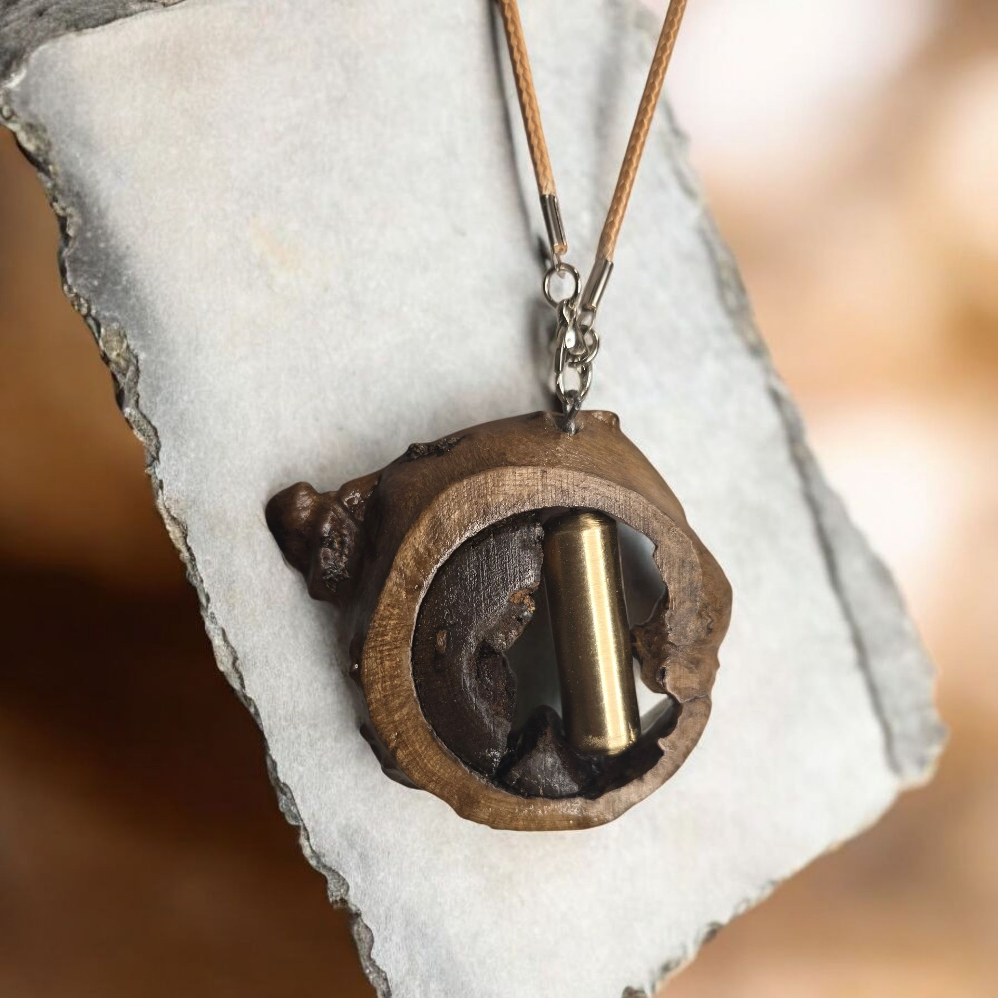 Handcrafted Wooden Pendant Necklace