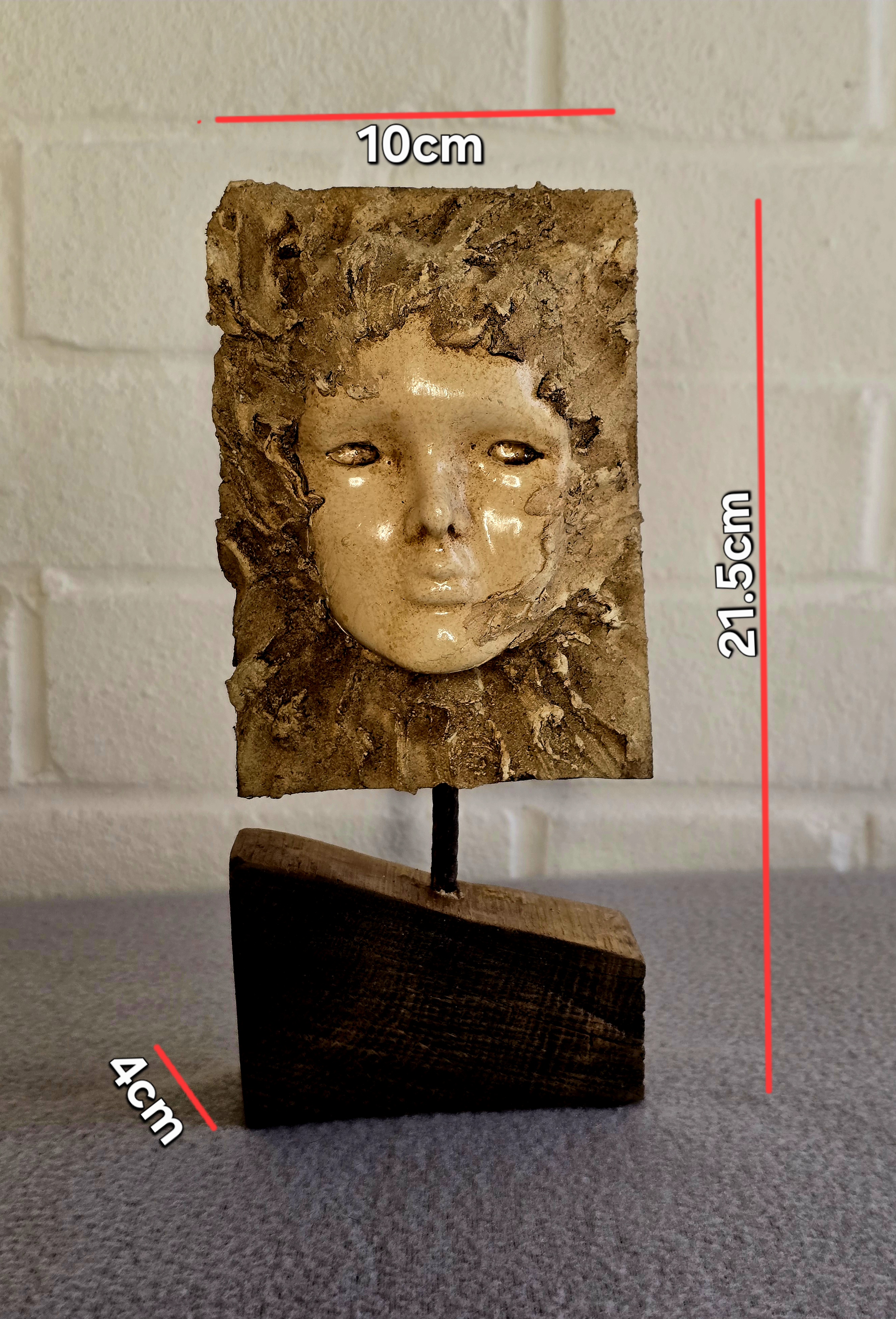 Rustic Wooden face in the frame