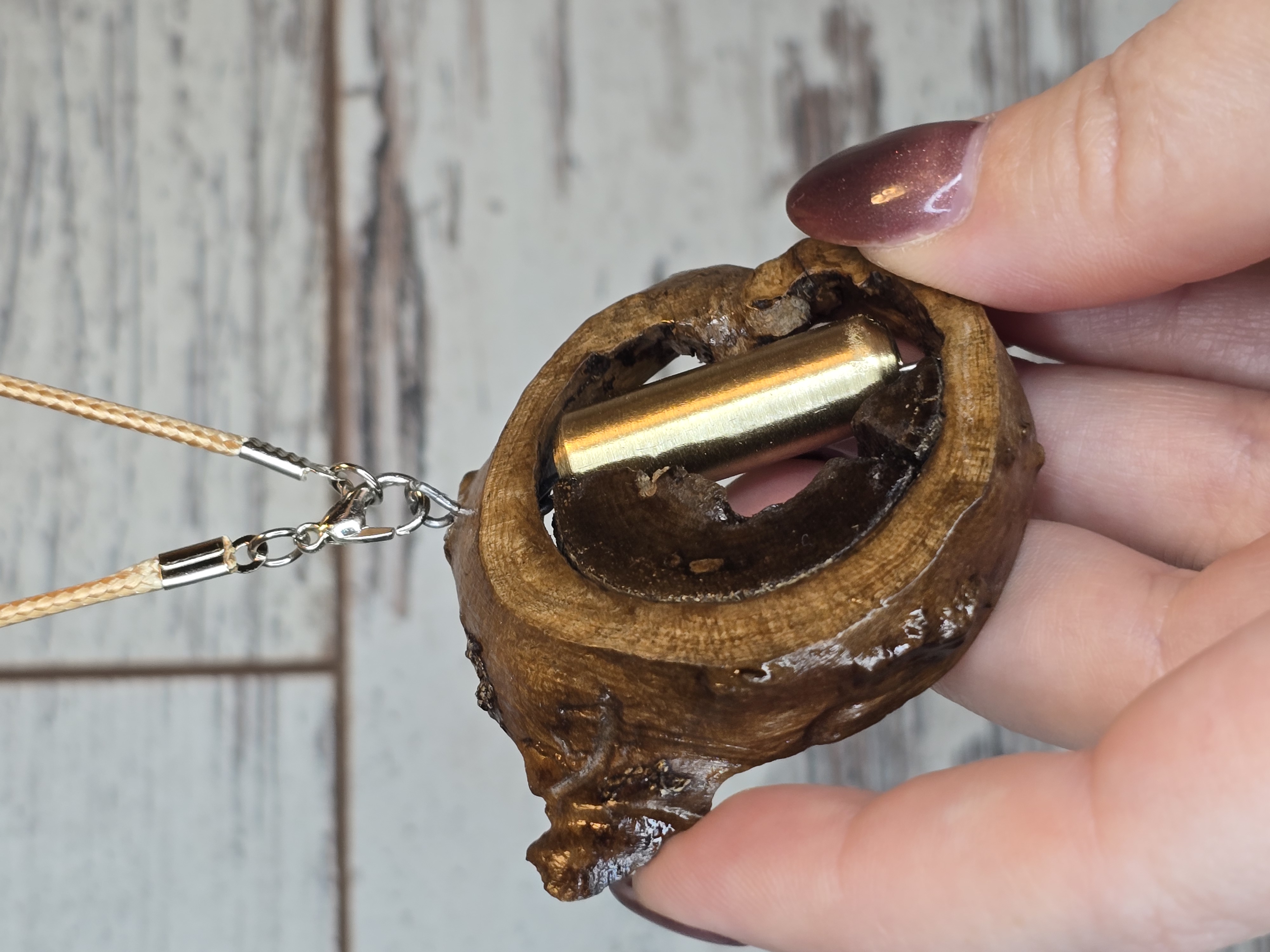 Handcrafted Wooden Pendant Necklace